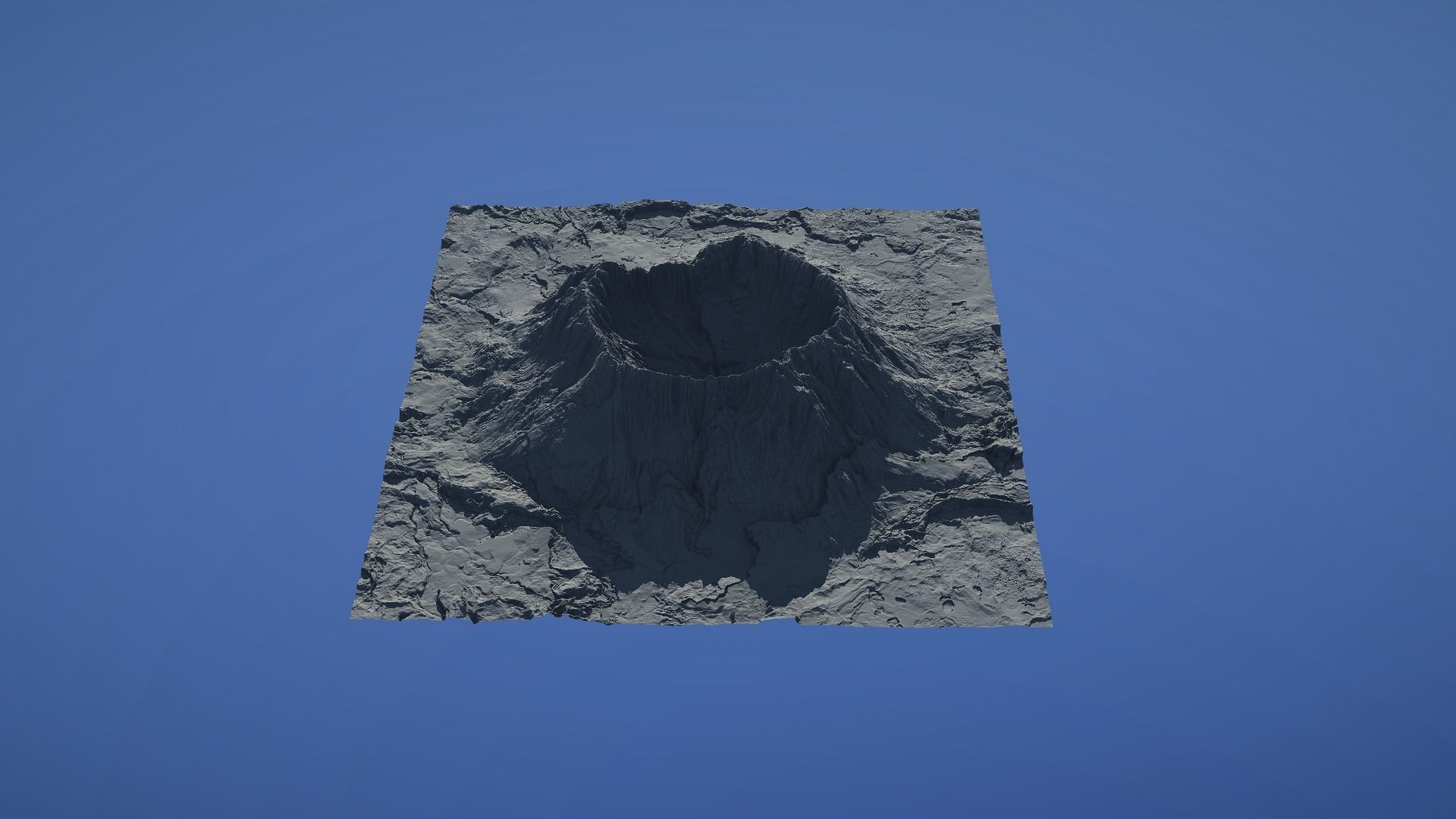Landscape Environment Volcano Snow 44 Low-poly 3D model_3