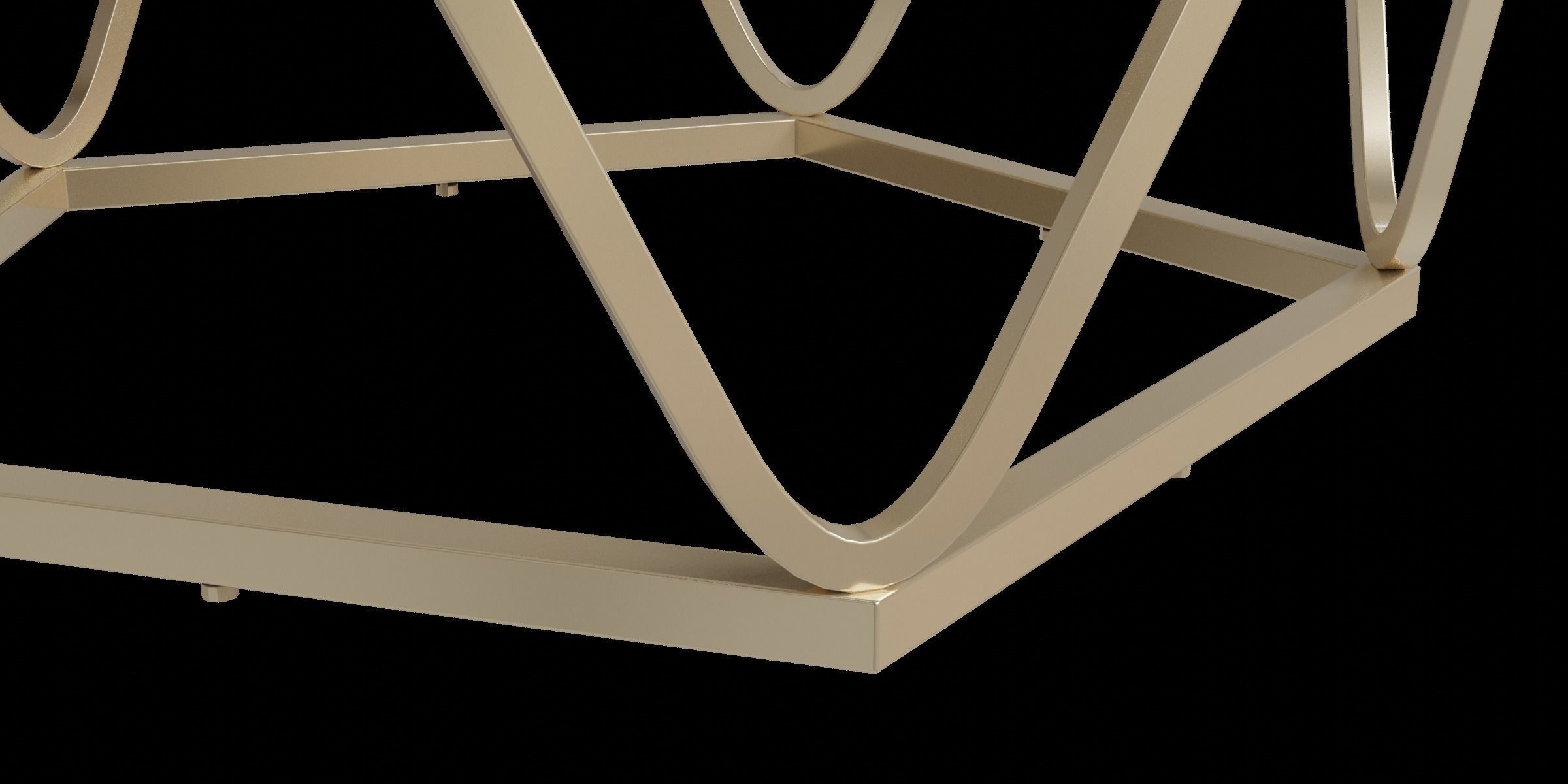 Carver Faux Stone Round Coffee Table Low-poly 3D model_1