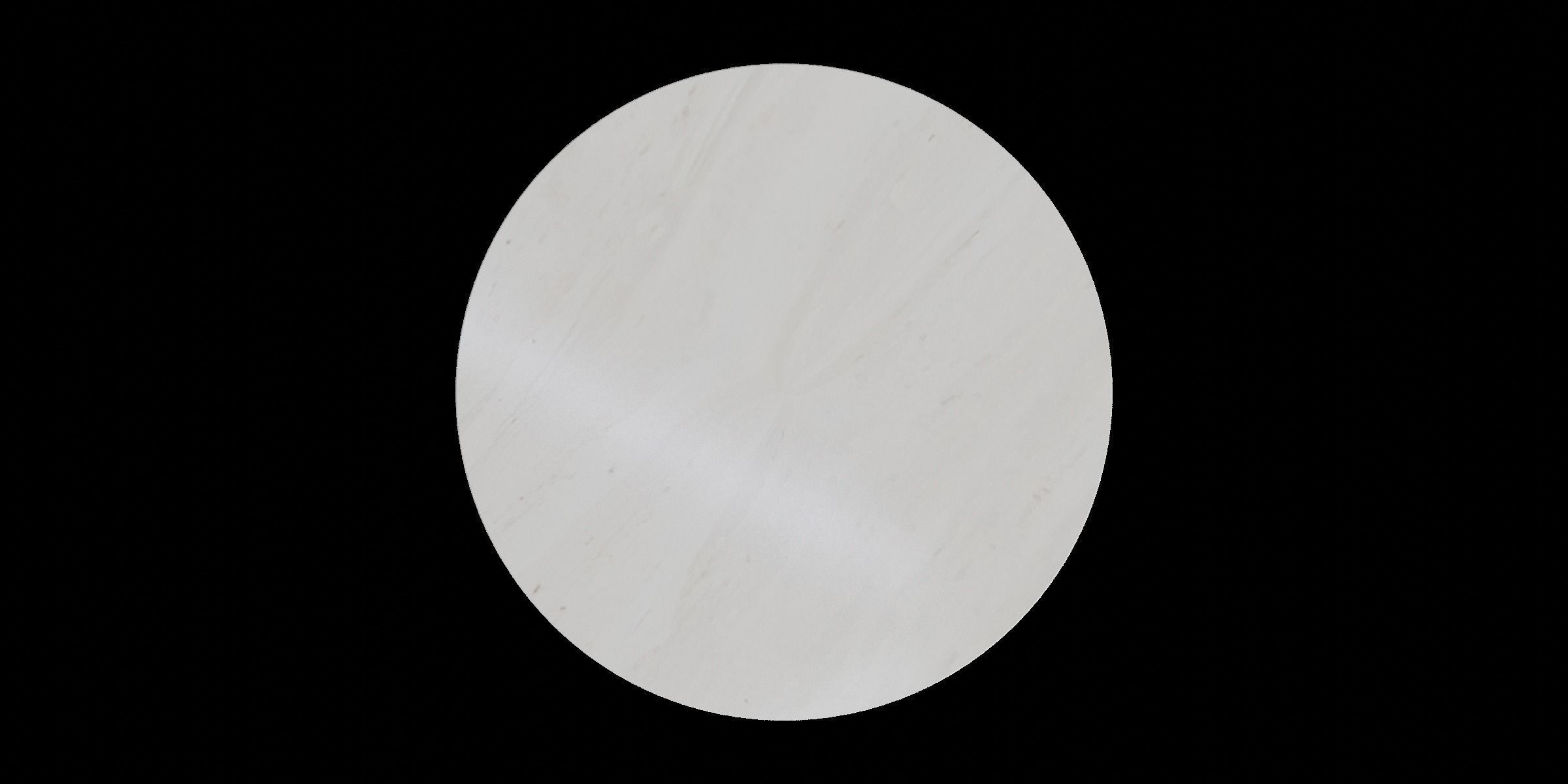 Carver Faux Stone Round Coffee Table Low-poly 3D model_9