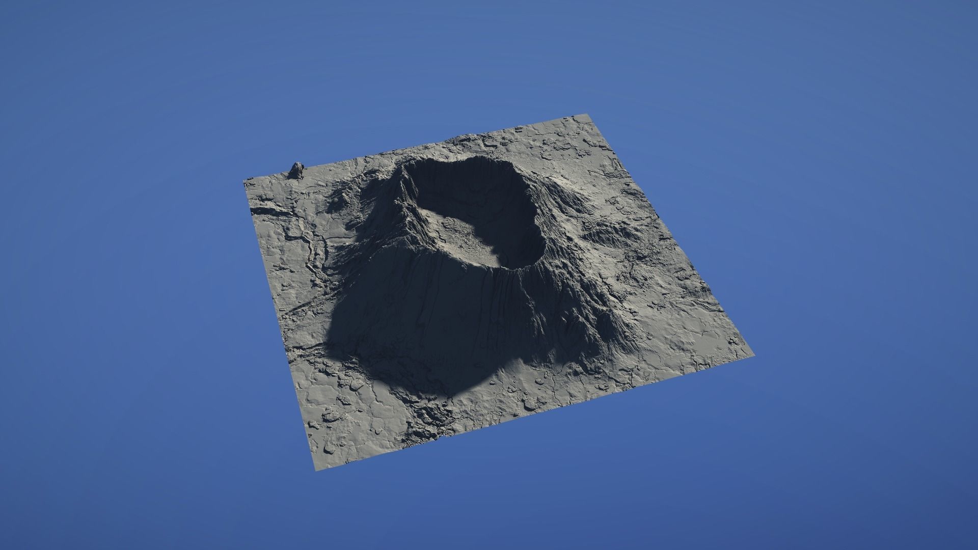 Landscape Environment Volcano Snow 46 Low-poly 3D model_30