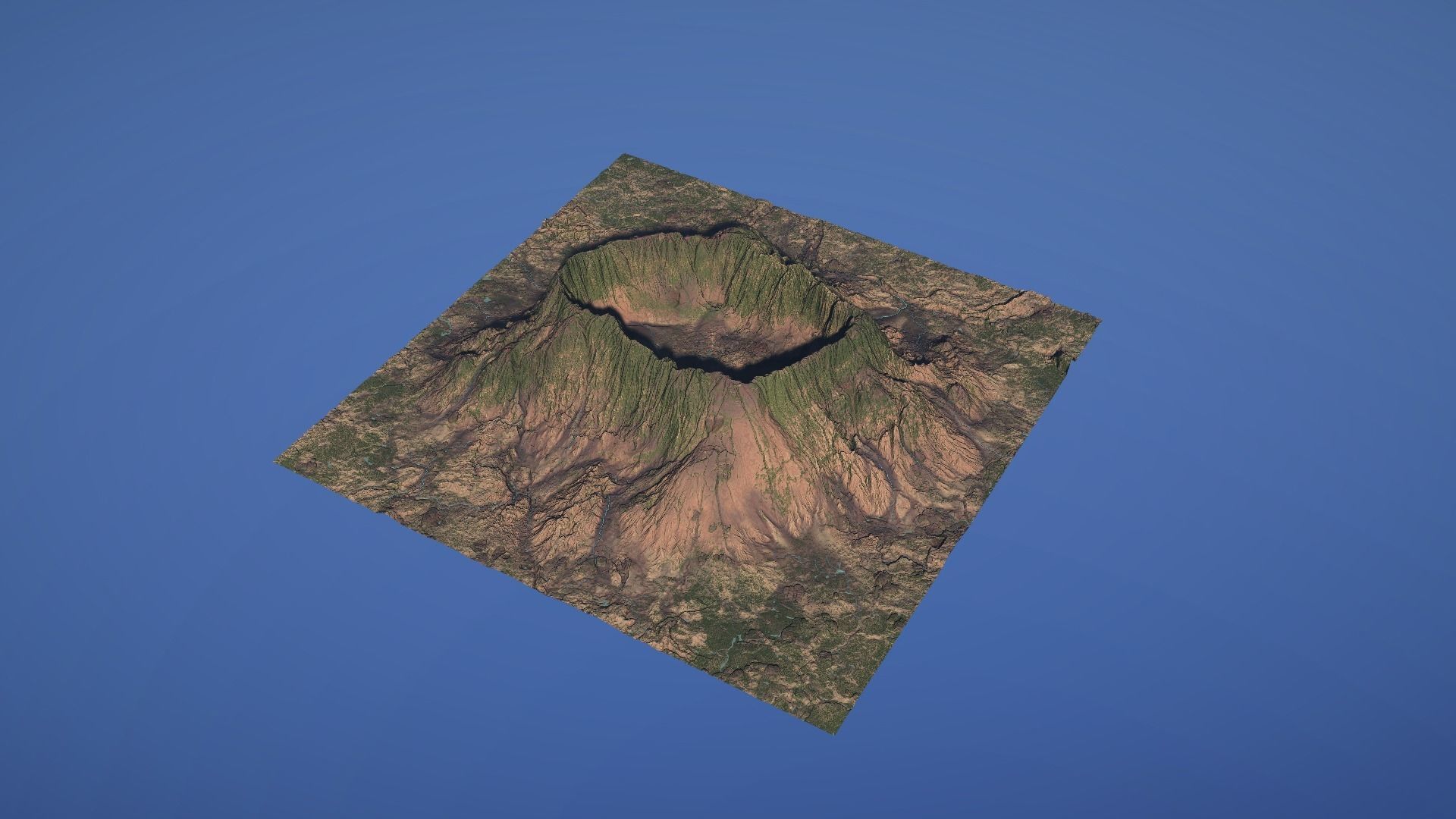 Landscape Environment Volcano Snow 46 Low-poly 3D model_9