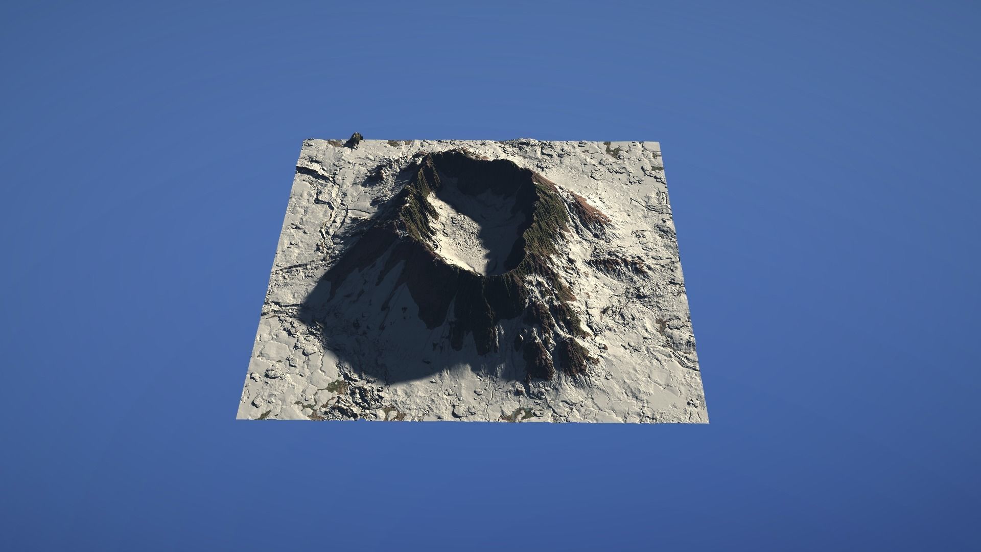 Landscape Environment Volcano Snow 46 Low-poly 3D model_25