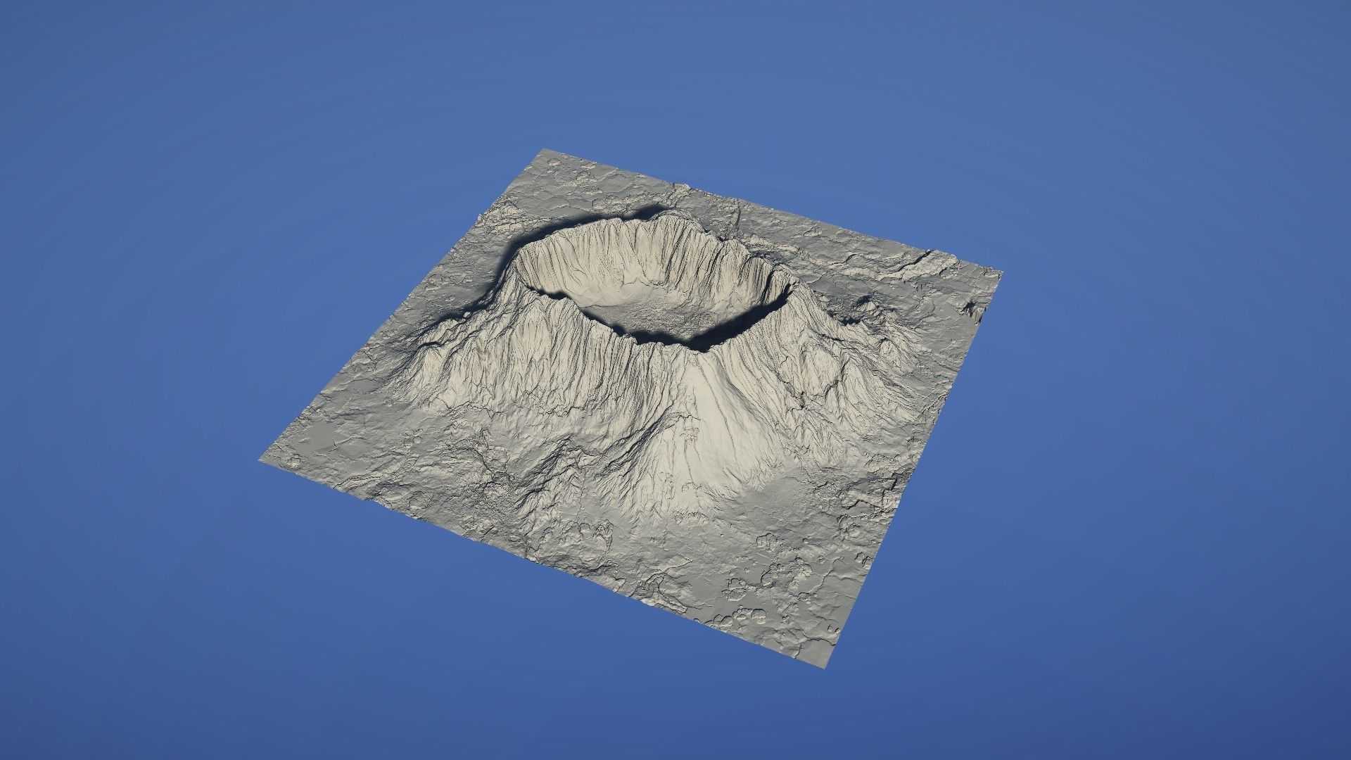 Landscape Environment Volcano Snow 46 Low-poly 3D model_18