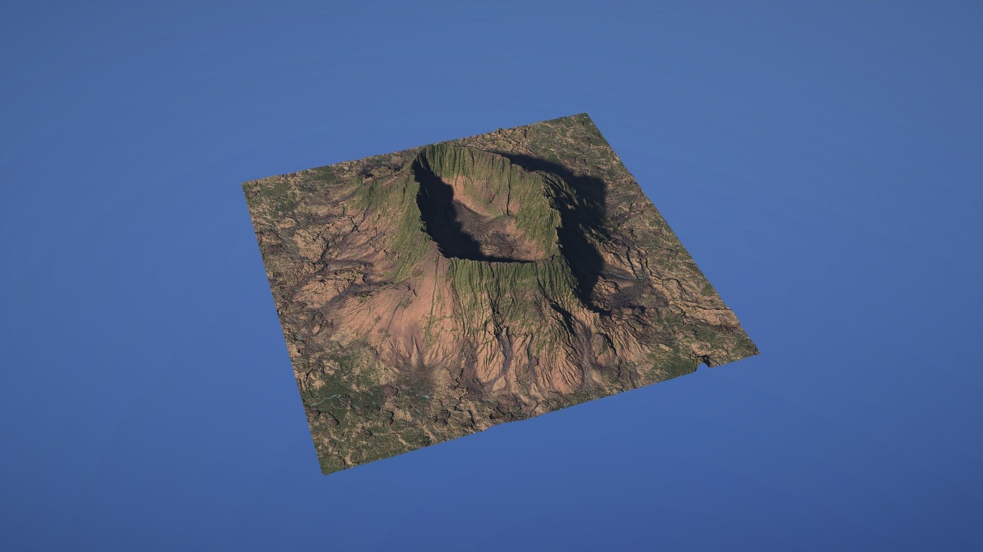 Landscape Environment Volcano Snow 46 Low-poly 3D model_11