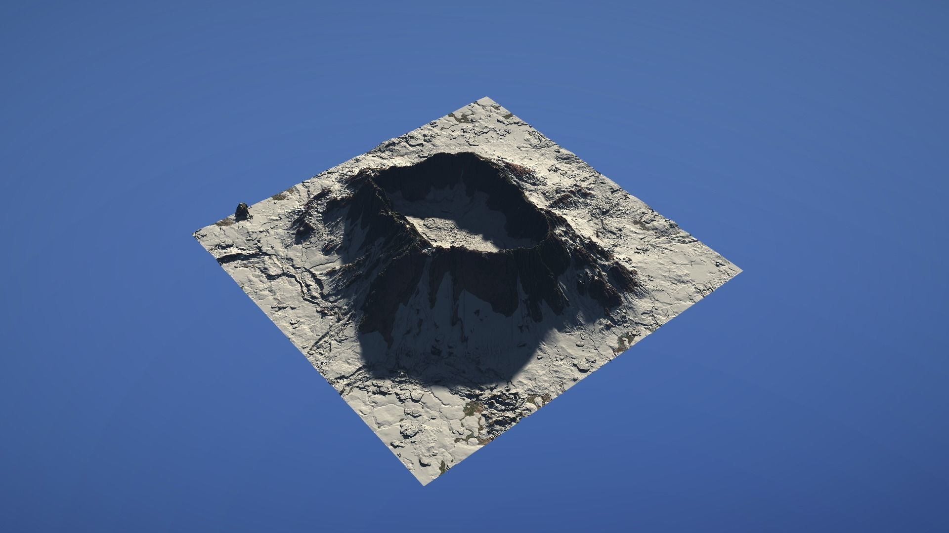 Landscape Environment Volcano Snow 46 Low-poly 3D model_22