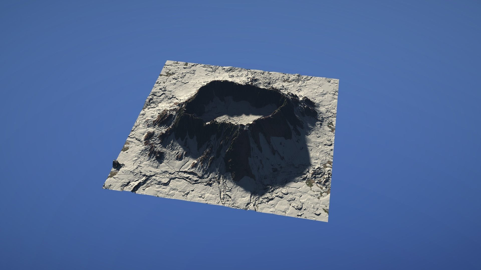 Landscape Environment Volcano Snow 46 Low-poly 3D model_20