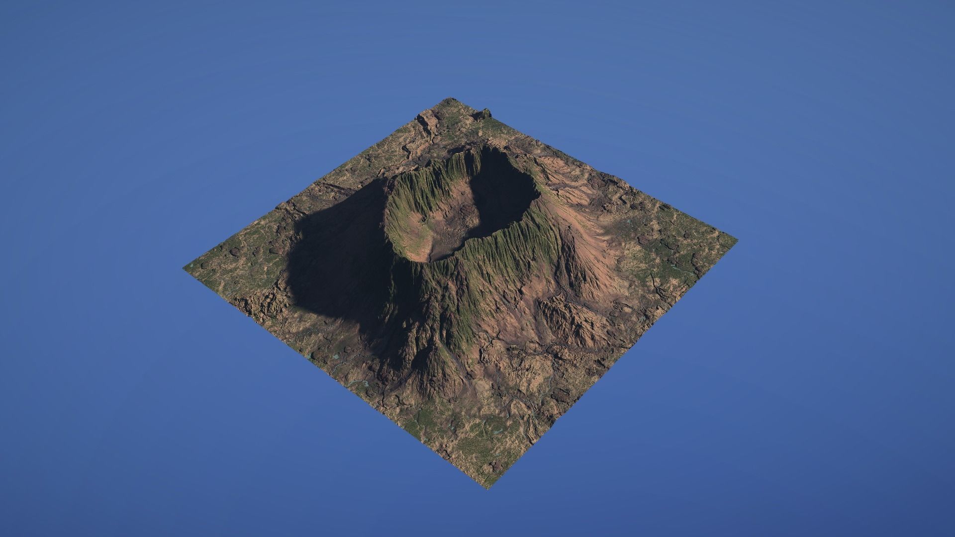 Landscape Environment Volcano Snow 46 Low-poly 3D model_4