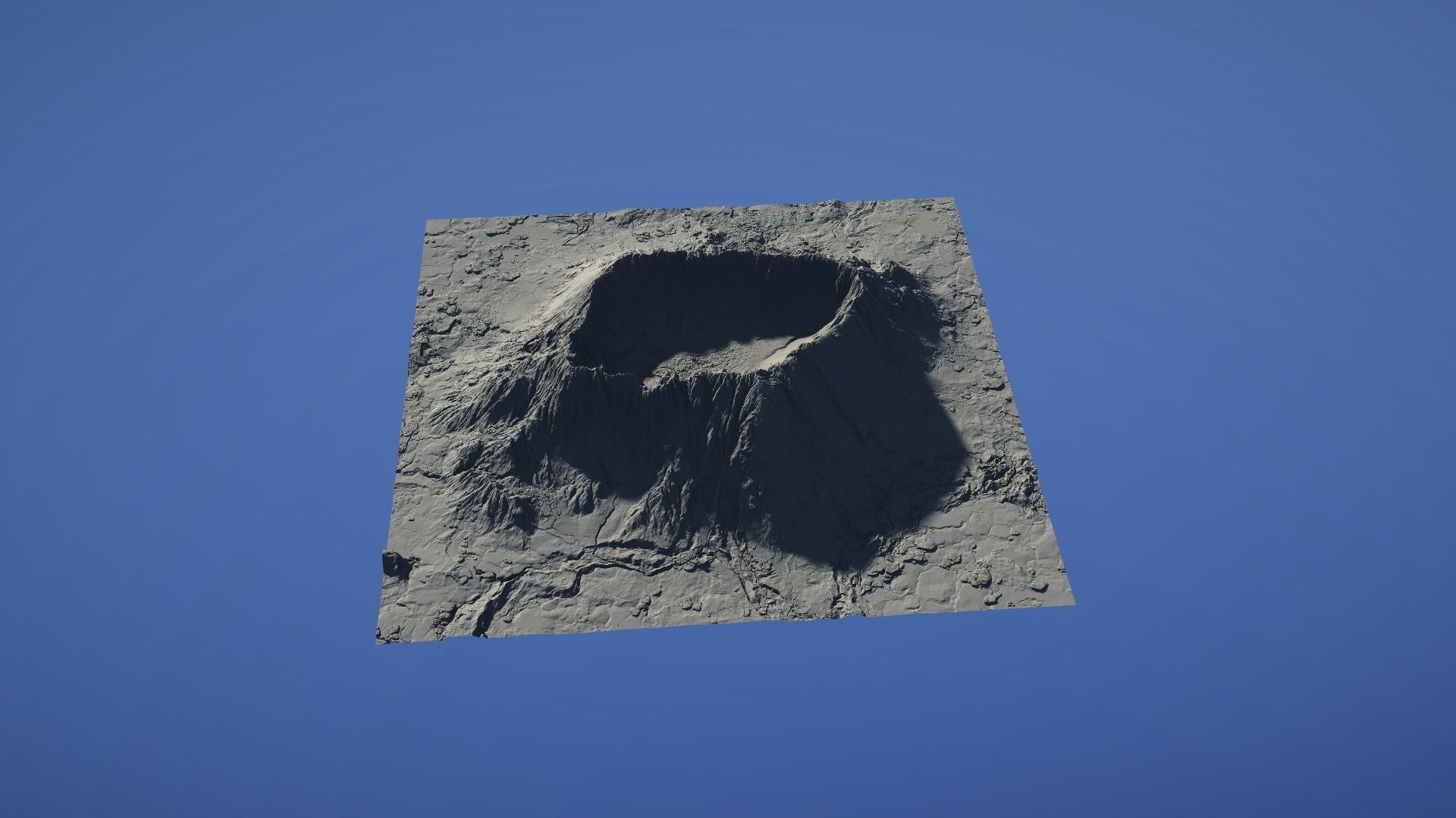 Landscape Environment Volcano Snow 46 Low-poly 3D model_28