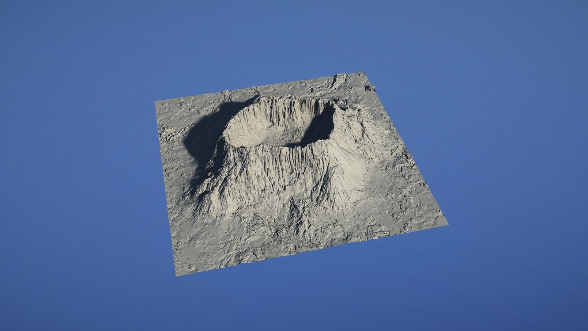 Landscape Environment Volcano Snow 46 Low-poly 3D model_13