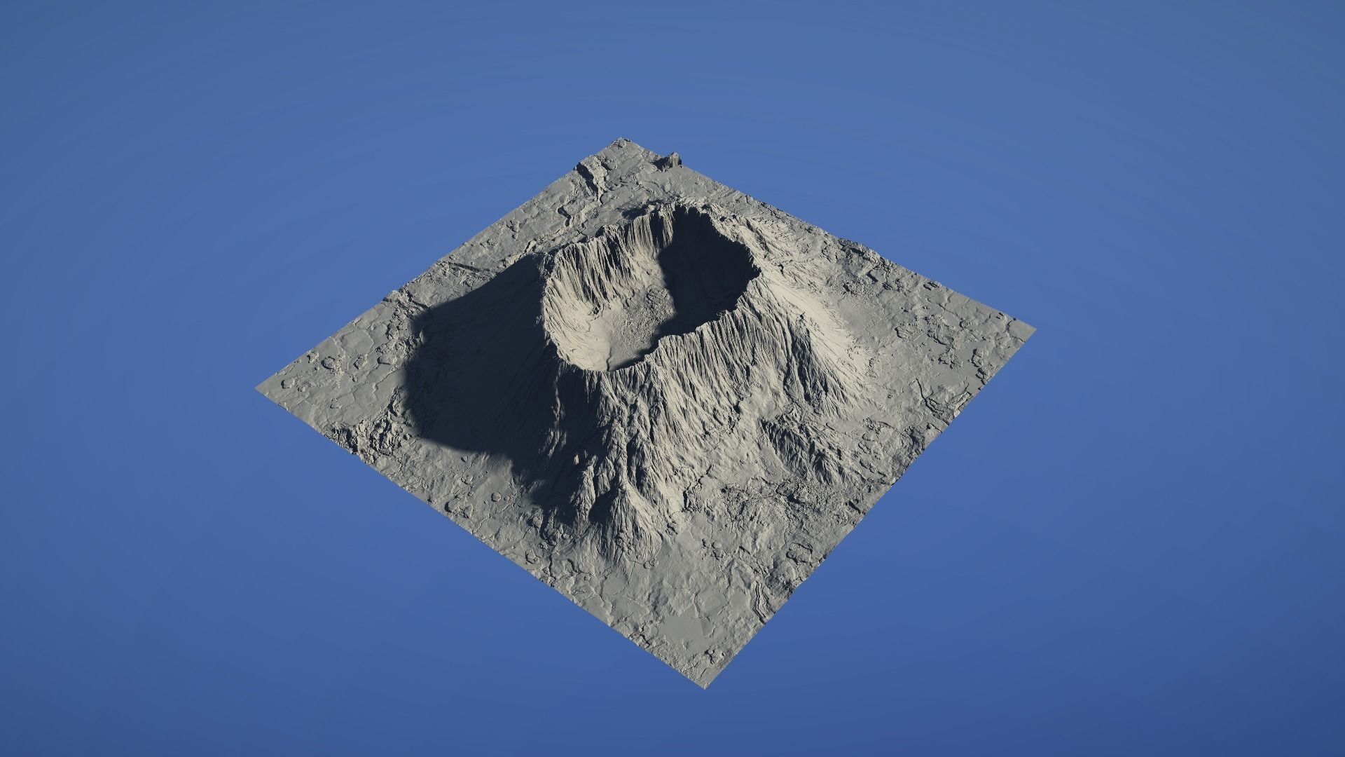 Landscape Environment Volcano Snow 46 Low-poly 3D model_8