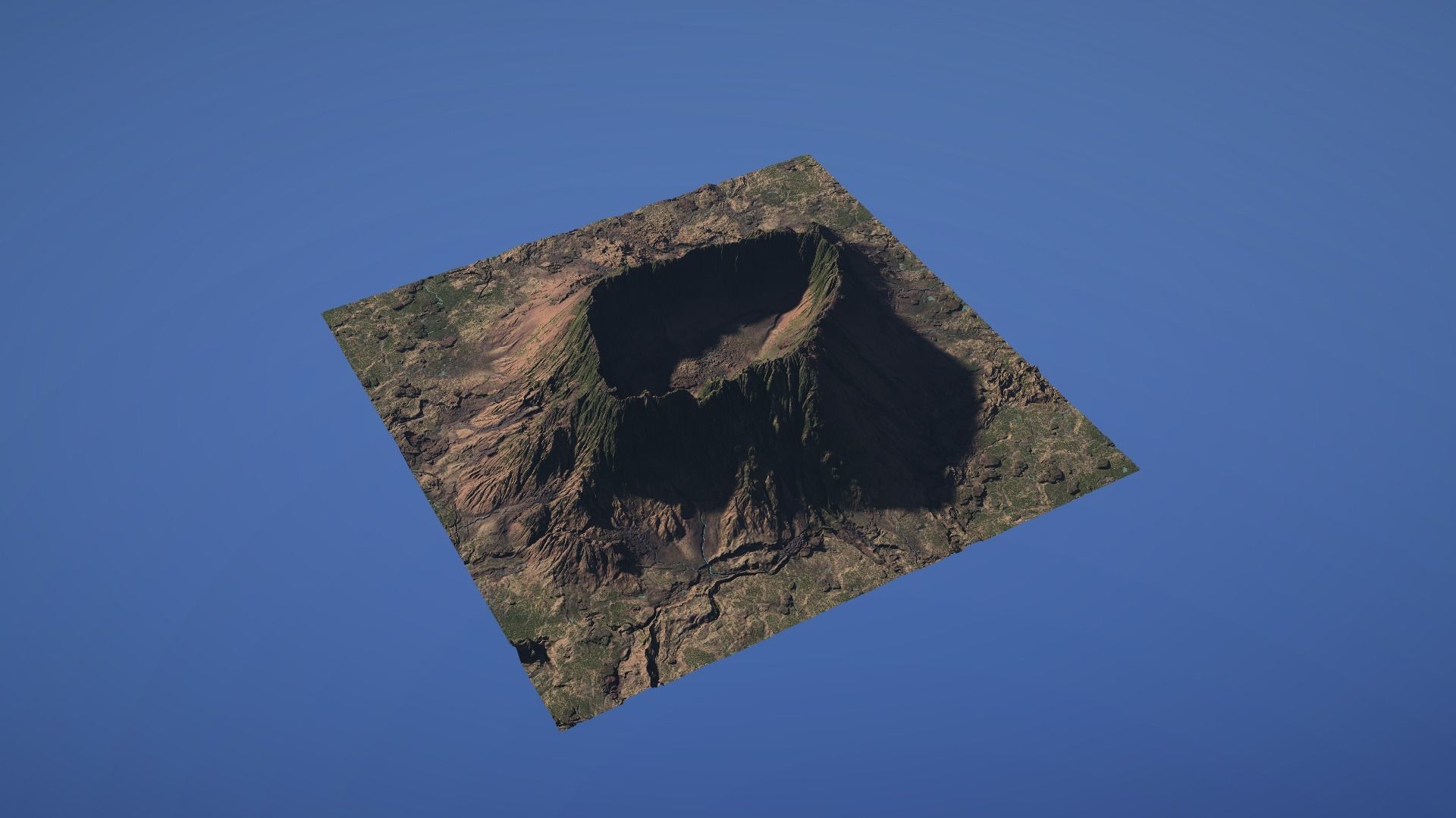 Landscape Environment Volcano Snow 46 Low-poly 3D model_16