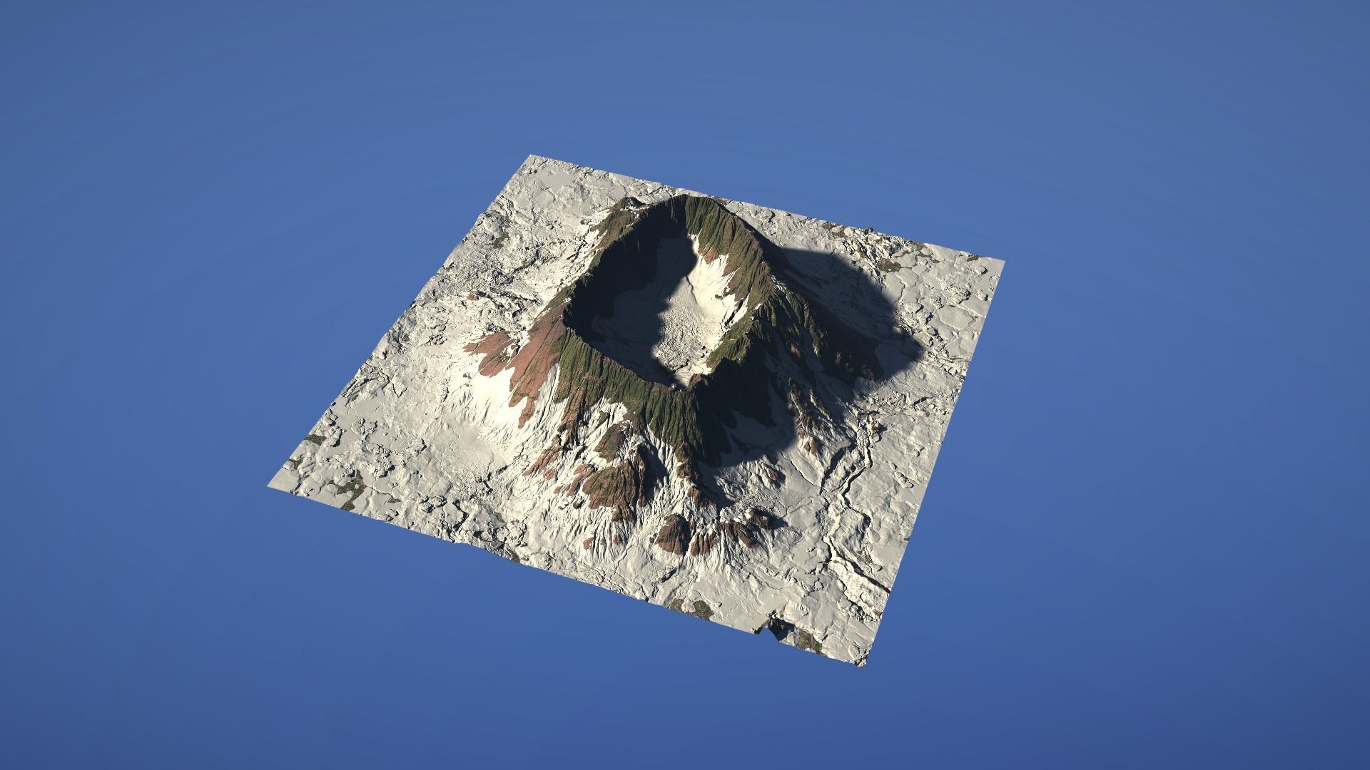 Landscape Environment Volcano Snow 46 Low-poly 3D model_15