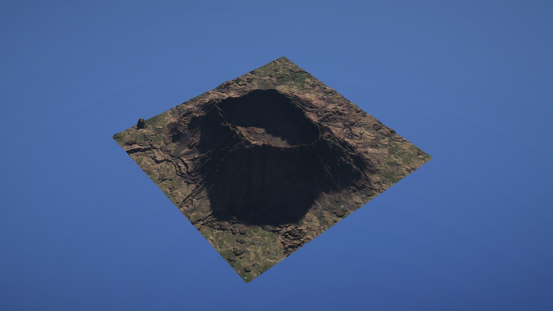 Landscape Environment Volcano Snow 46 Low-poly 3D model_21