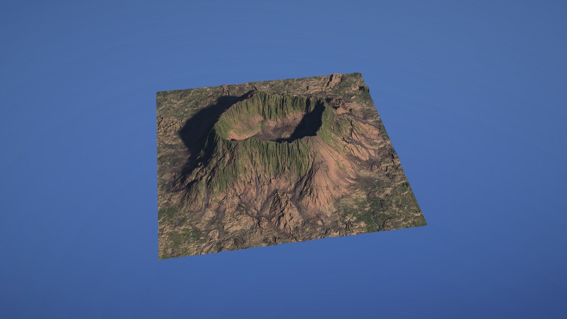 Landscape Environment Volcano Snow 46 Low-poly 3D model_6