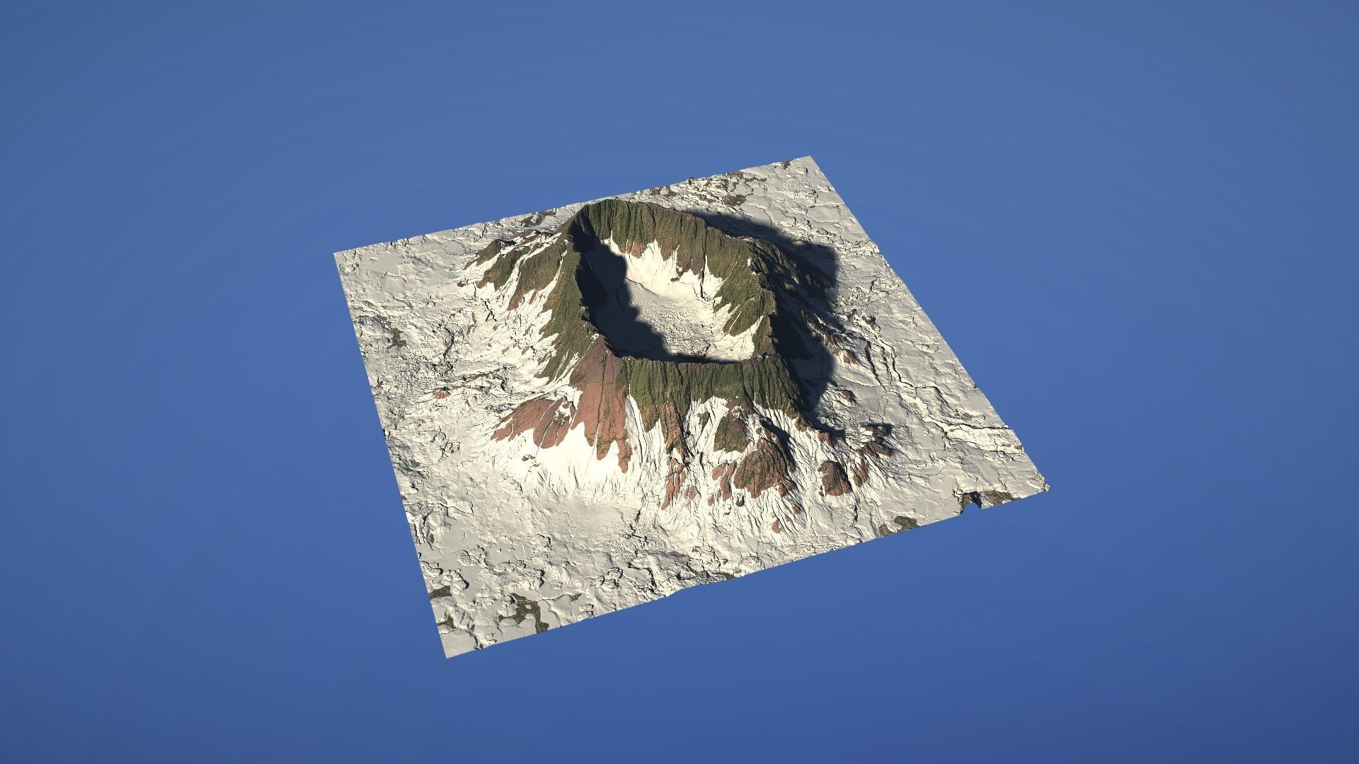 Landscape Environment Volcano Snow 46 Low-poly 3D model_12