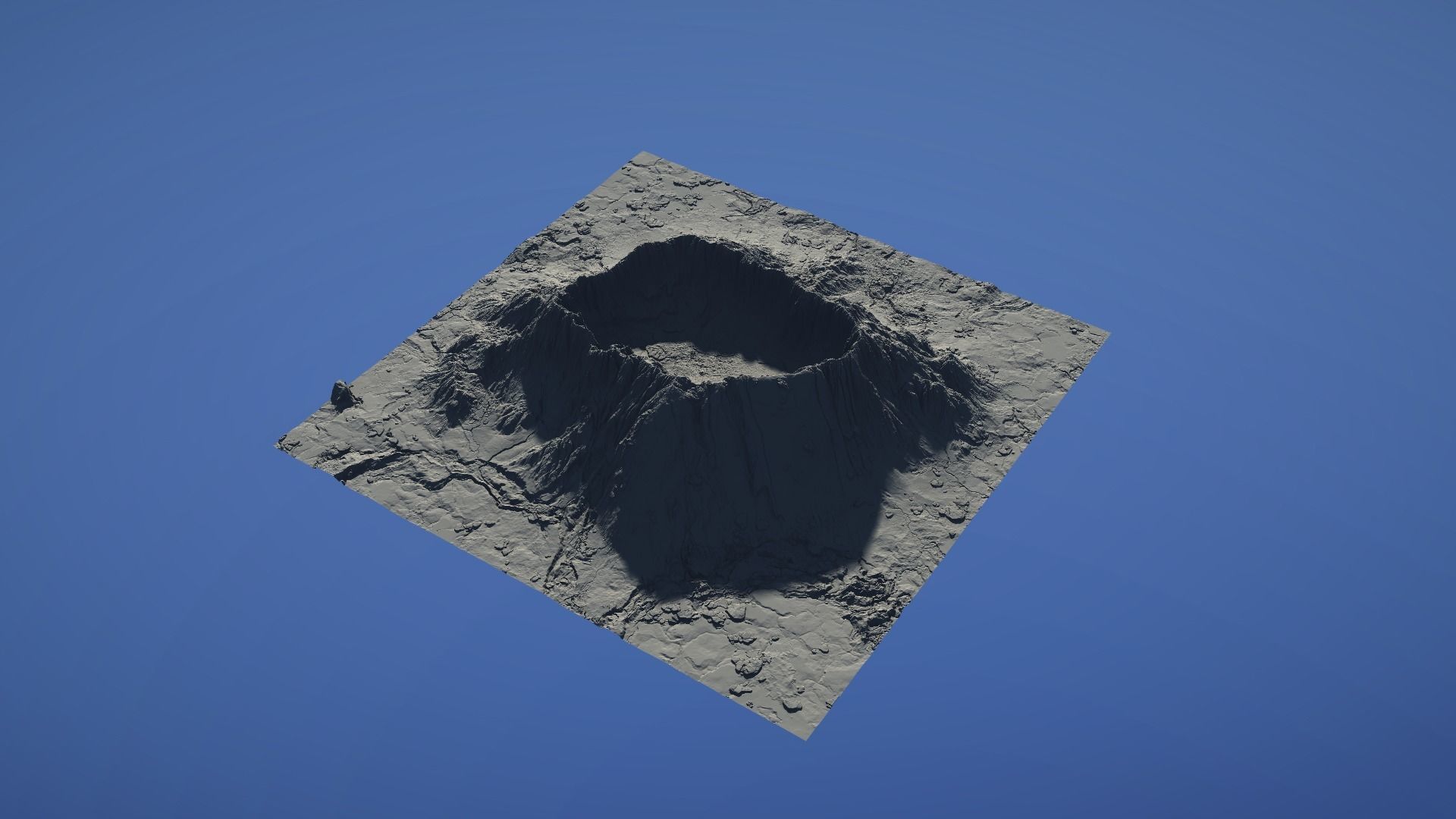 Landscape Environment Volcano Snow 46 Low-poly 3D model_29