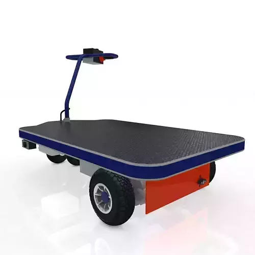 Electrical Transport Platform Trolley  3D model