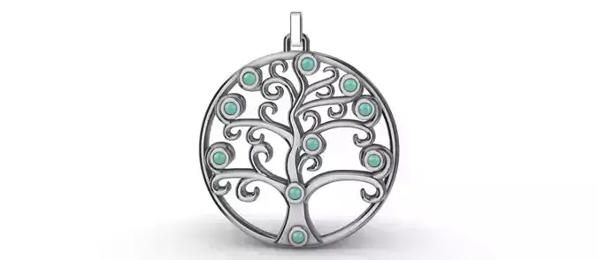 Tree of life with Cabochon