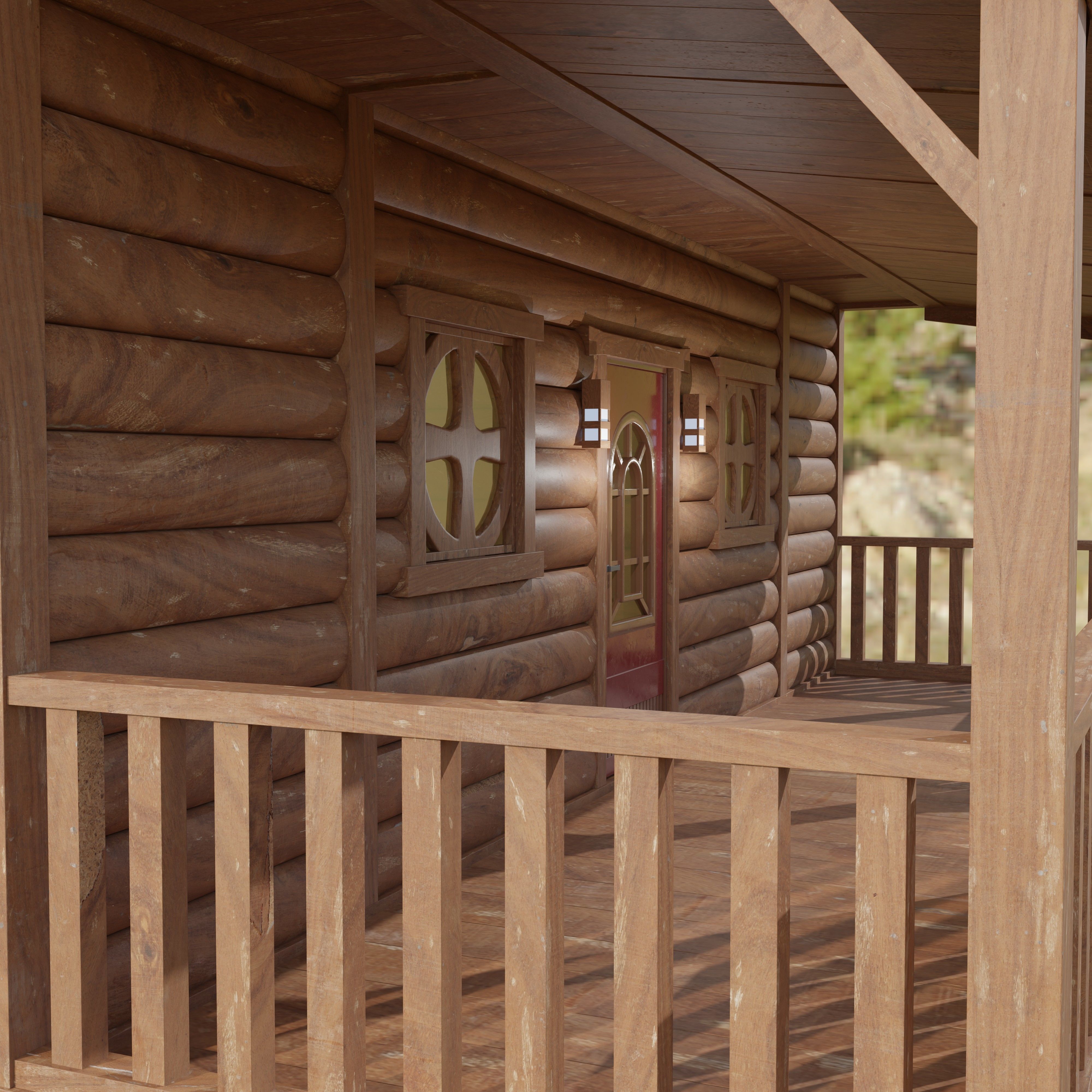 Small Wood House 3D model | CGTrader