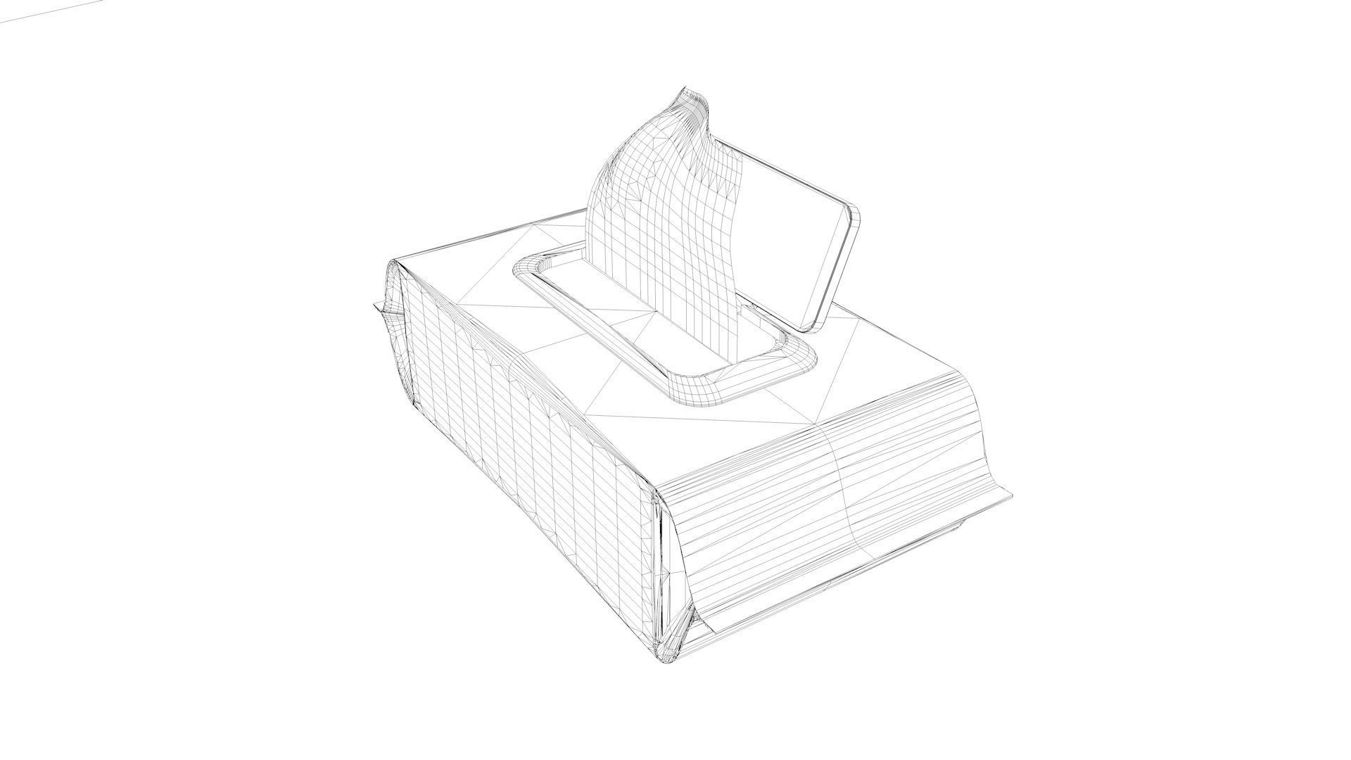 Wet wipes and household utensils 3D model_1