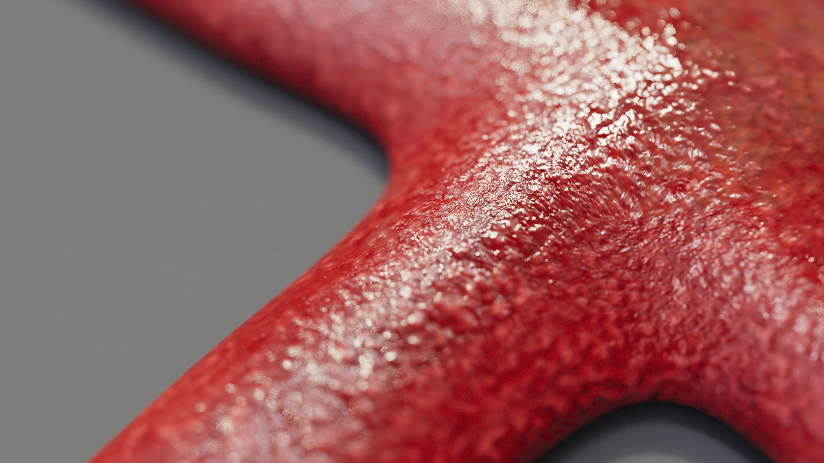 Red Starfish Low-poly 3D model_2