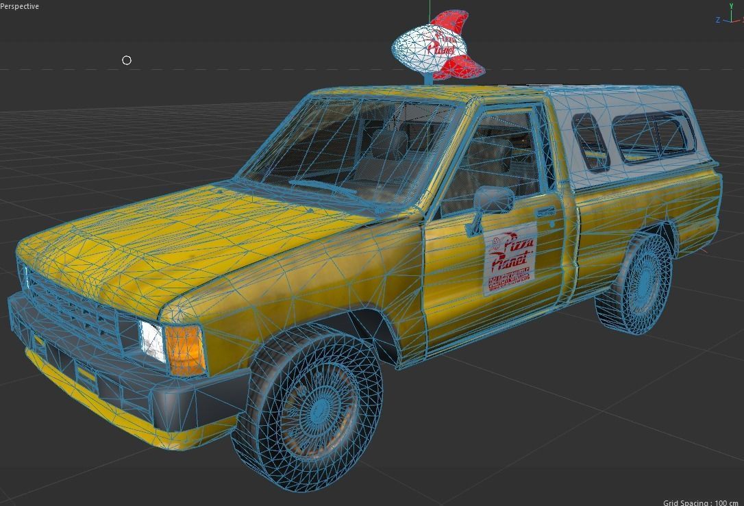 Pizza Planet Truck 3D model_2