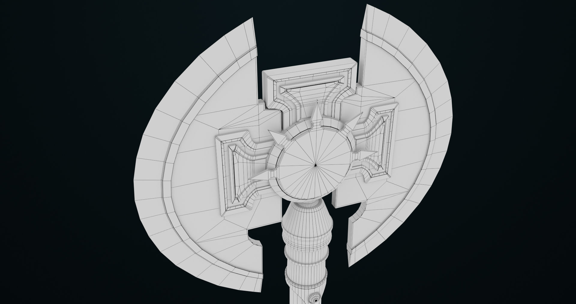 Battle Axe09 All PBR Unity UE Textures Included Low-poly 3D model_22