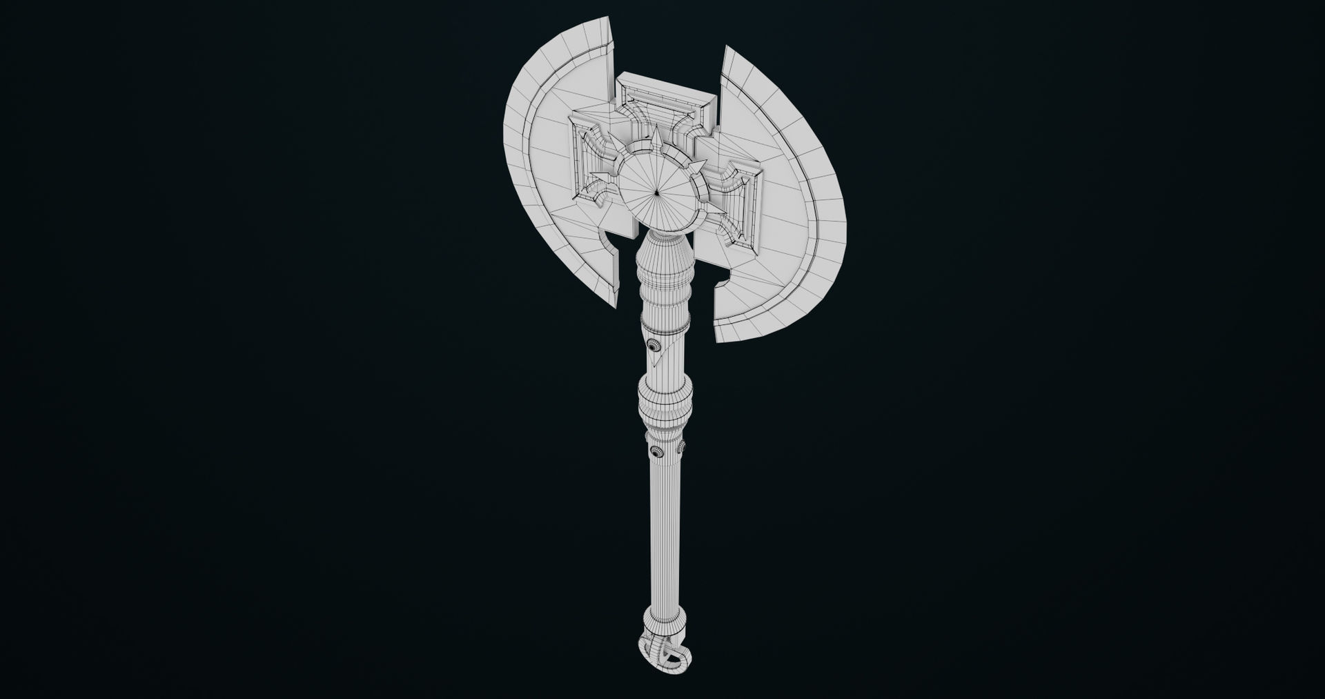 Battle Axe09 All PBR Unity UE Textures Included Low-poly 3D model_20