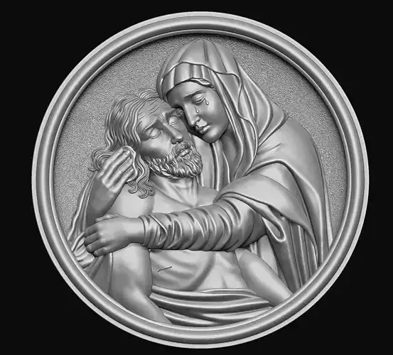 Jesus and Mary Pendant