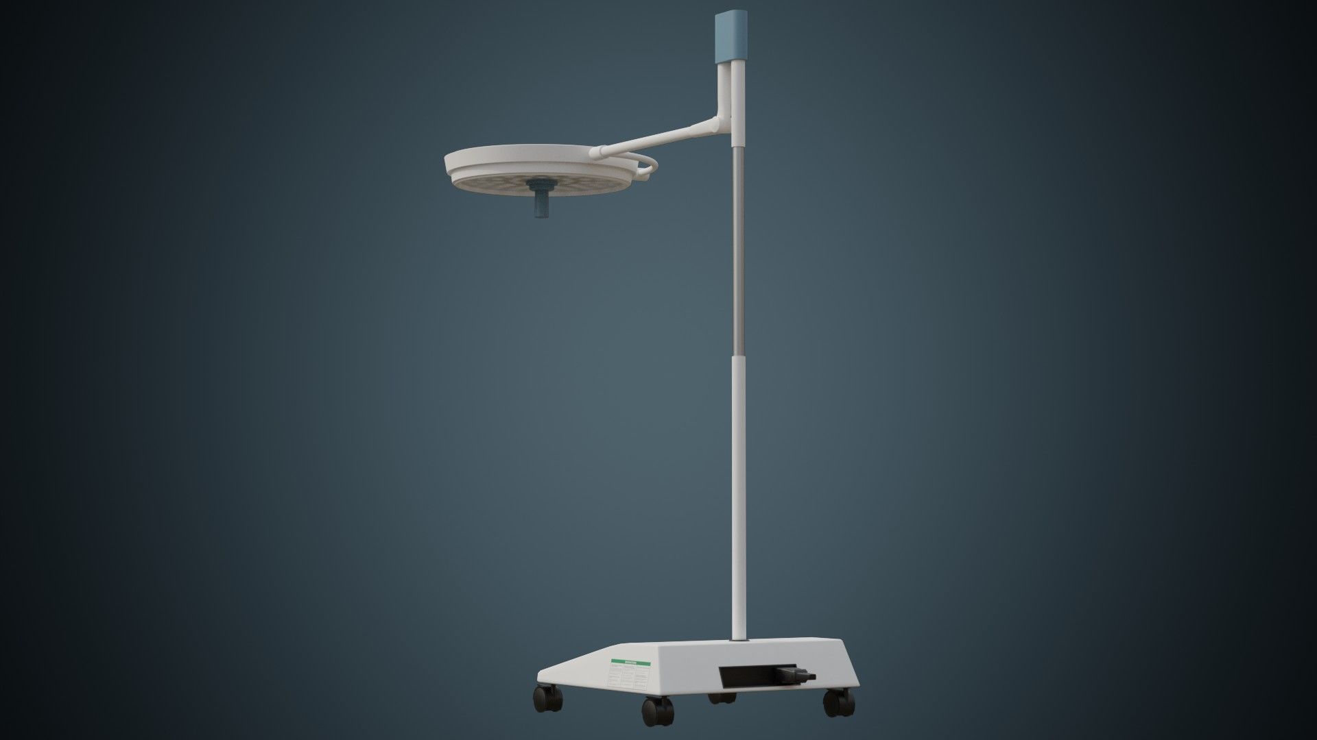 Operating Lamp 1A Low-poly 3D model_3