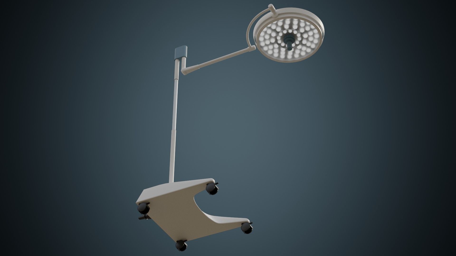 Operating Lamp 1A Low-poly 3D model_1