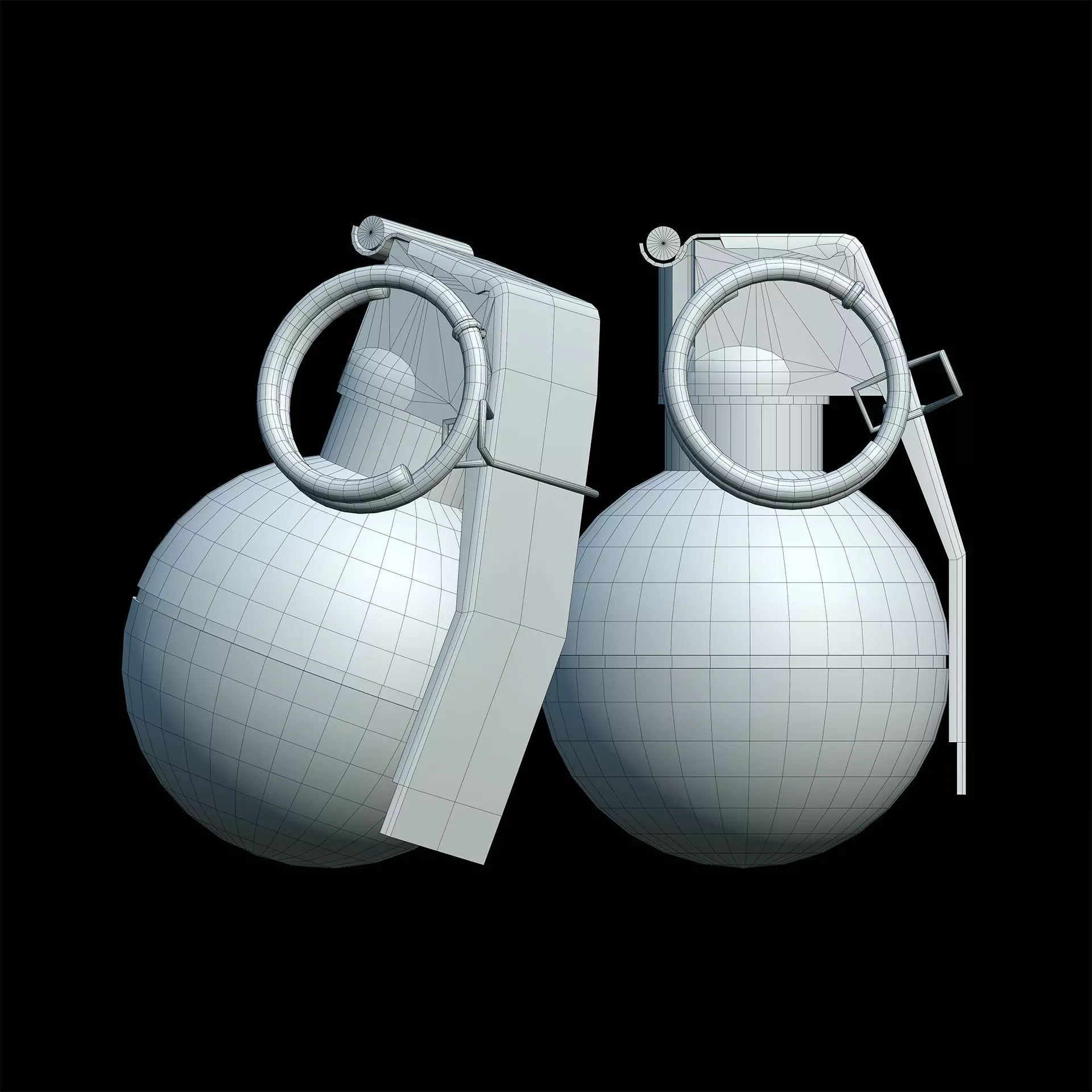 Grenade Low-poly 3D model_7