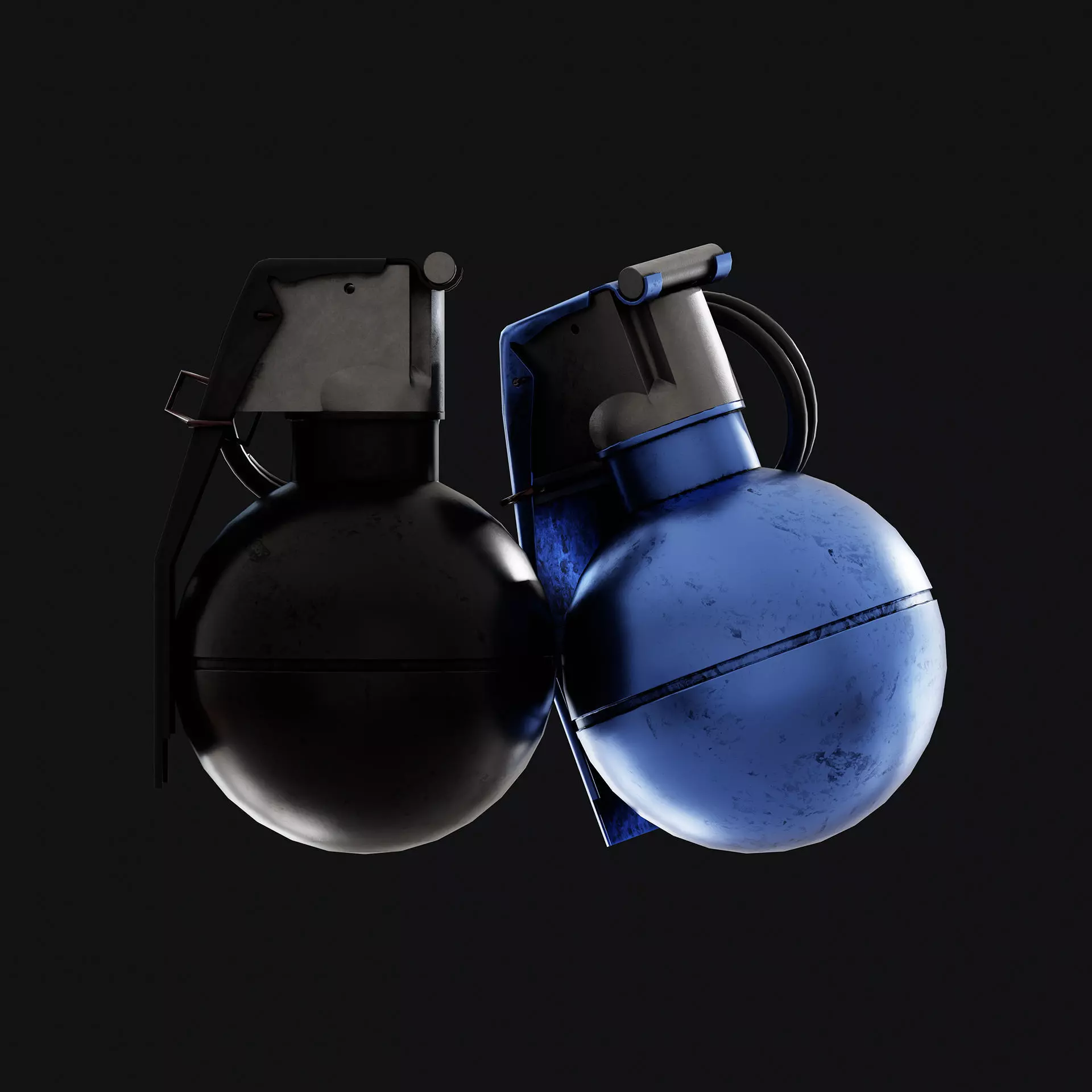 Grenade Low-poly 3D model_2