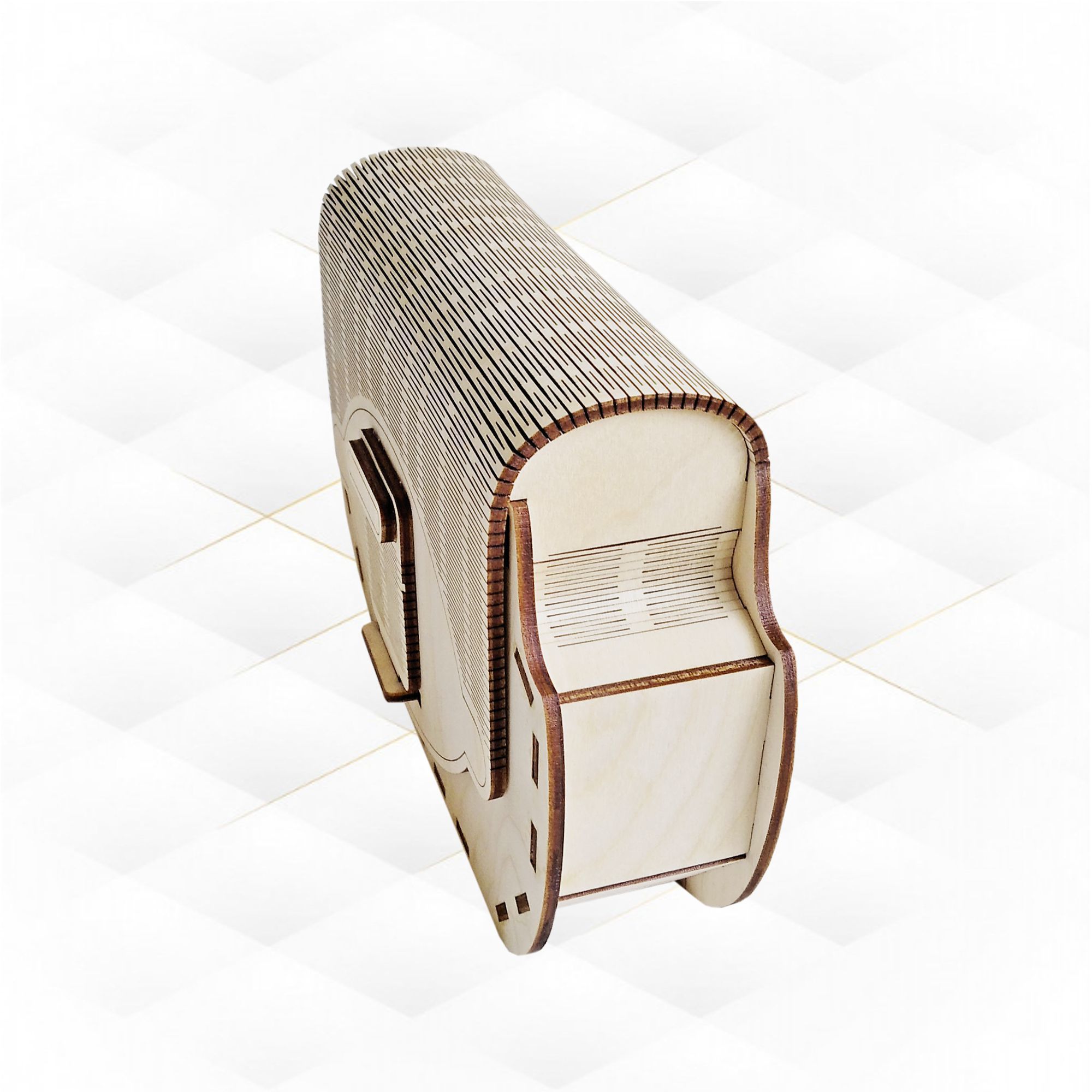 Clutch hand bag svg dxf design for laser cut 3D print model_5