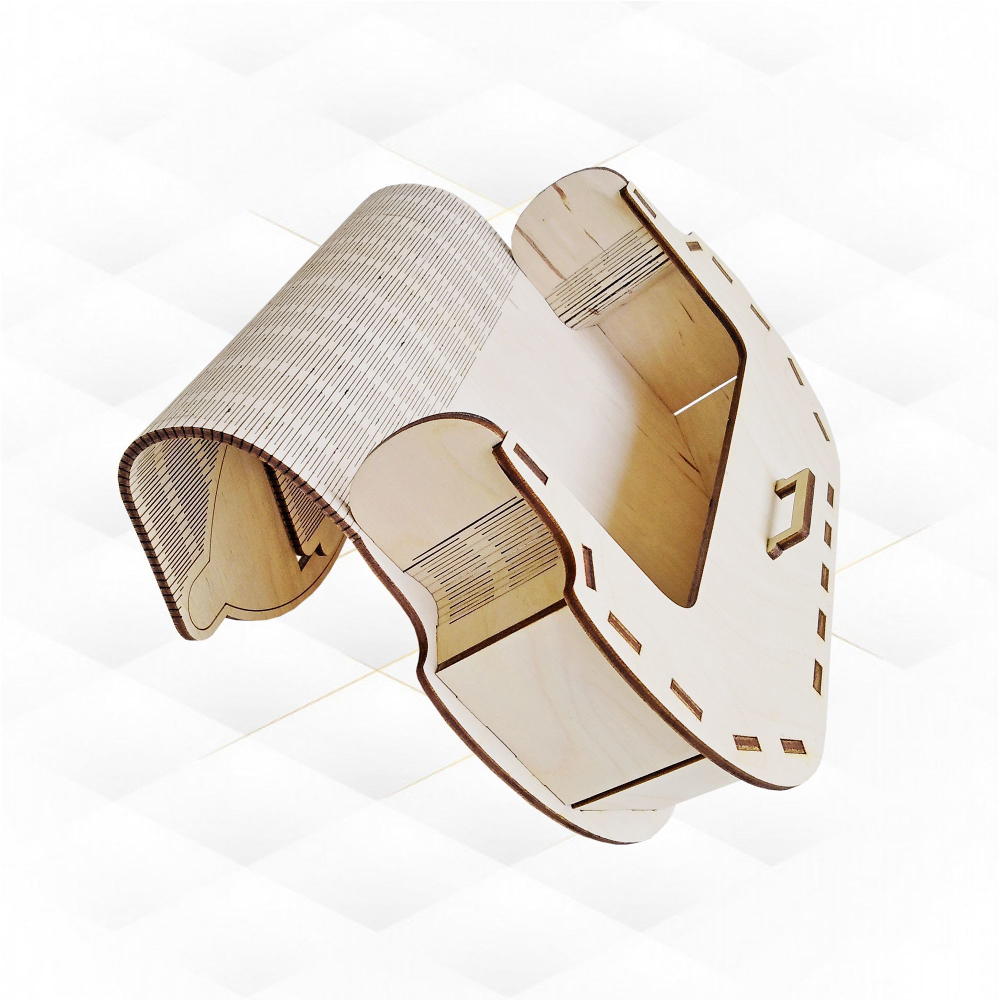 Clutch hand bag svg dxf design for laser cut 3D print model_1