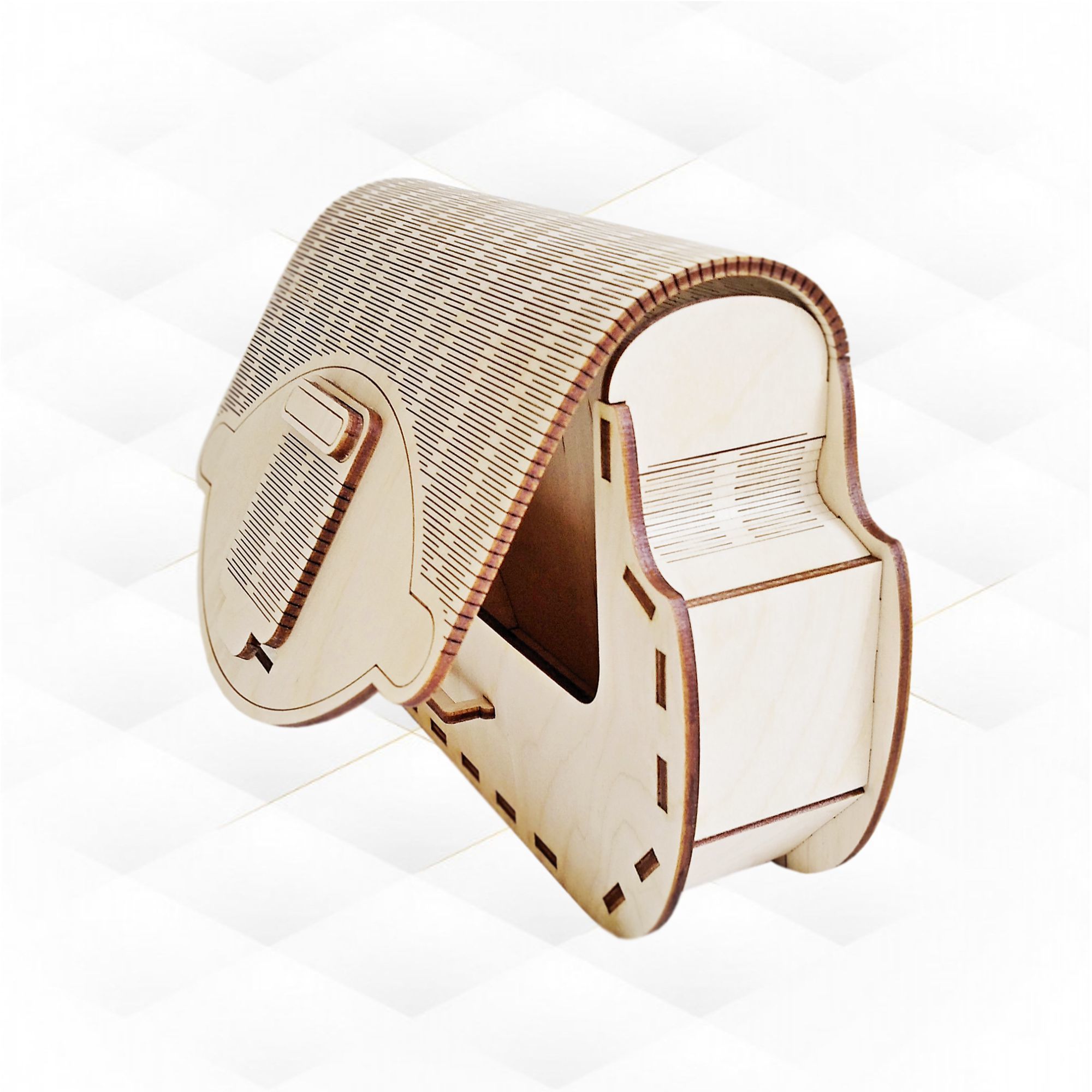 Clutch hand bag svg dxf design for laser cut 3D print model_4