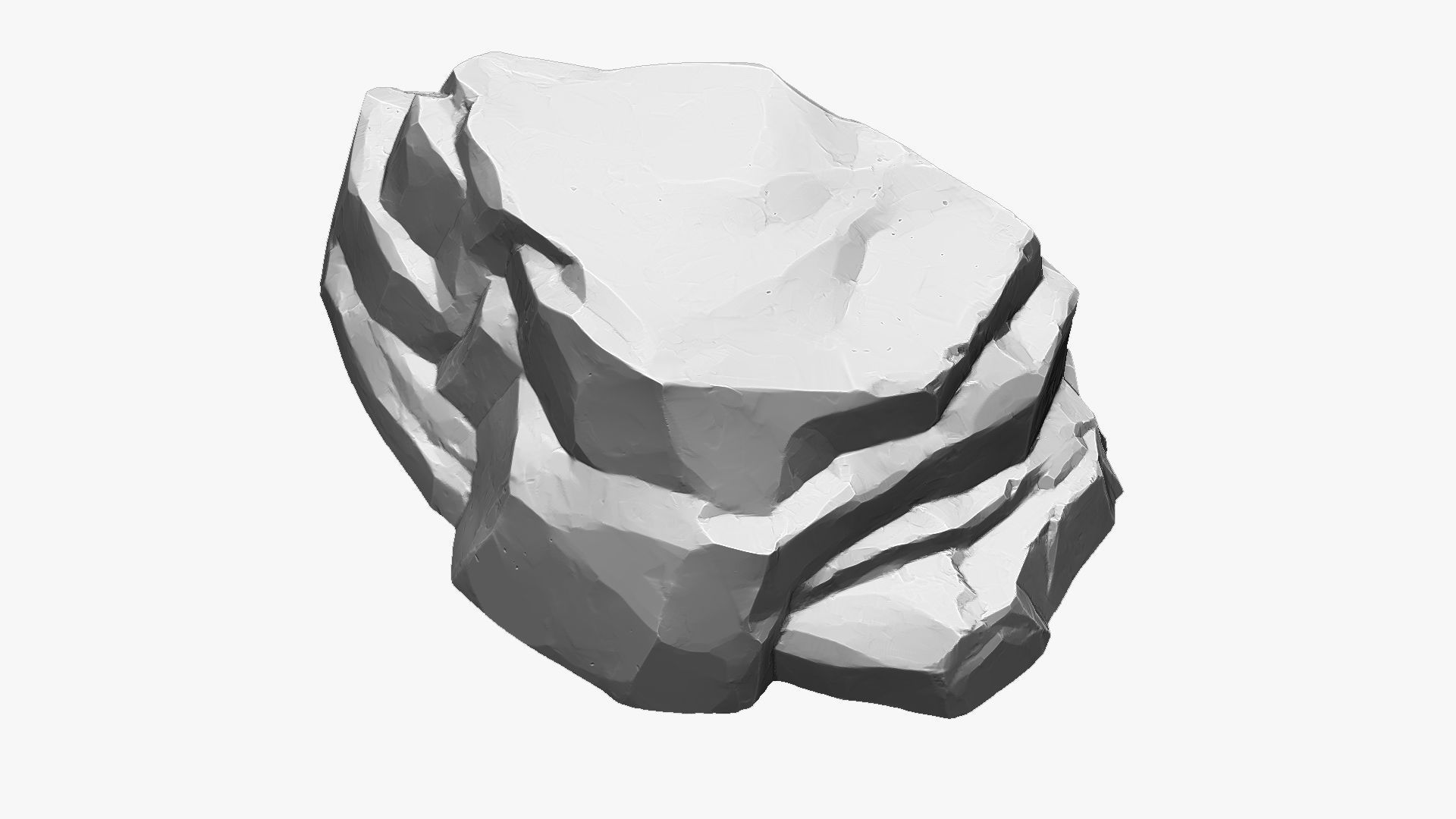 3D Mountain rock Zbrush sculpt 3D model_8