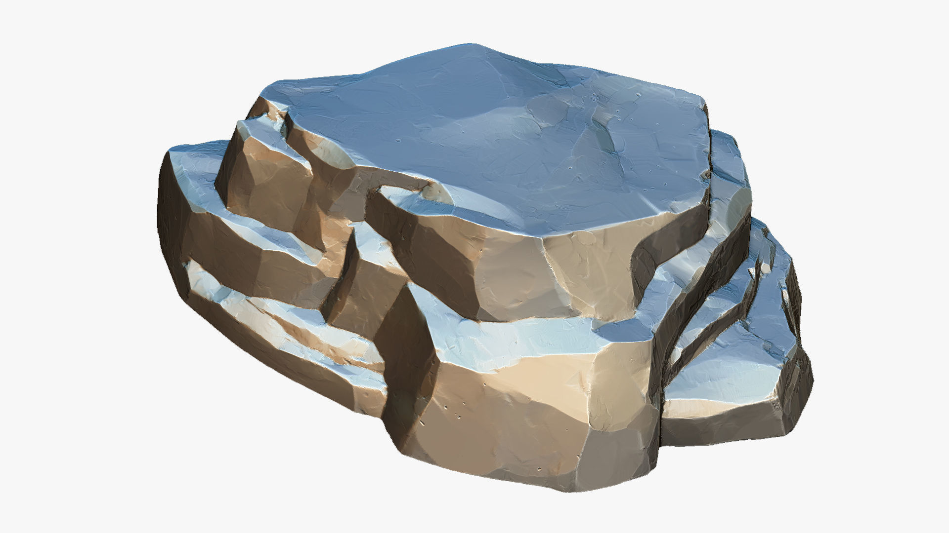 3D Mountain rock Zbrush sculpt 3D model_15