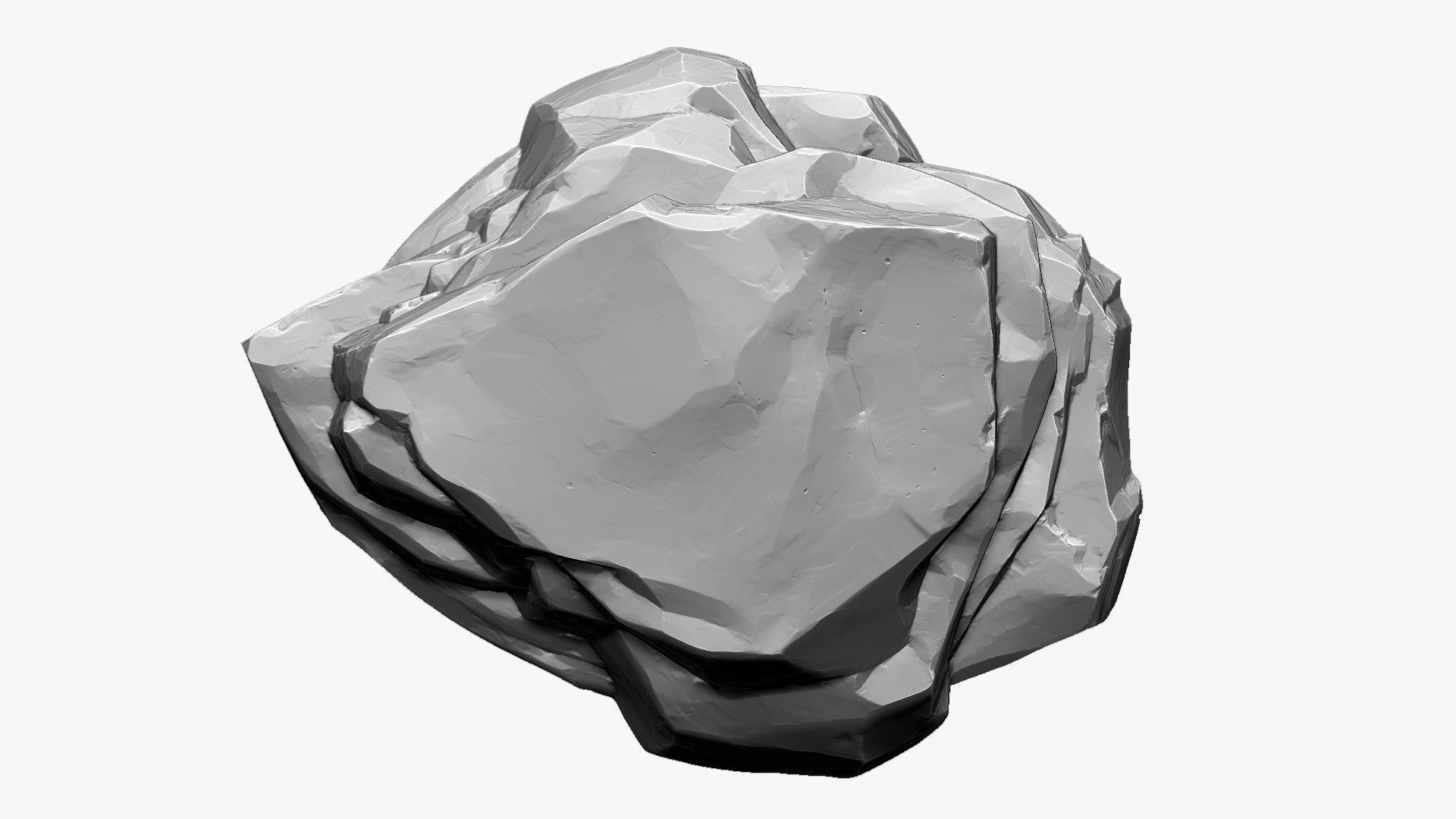 3D Mountain rock Zbrush sculpt 3D model_4