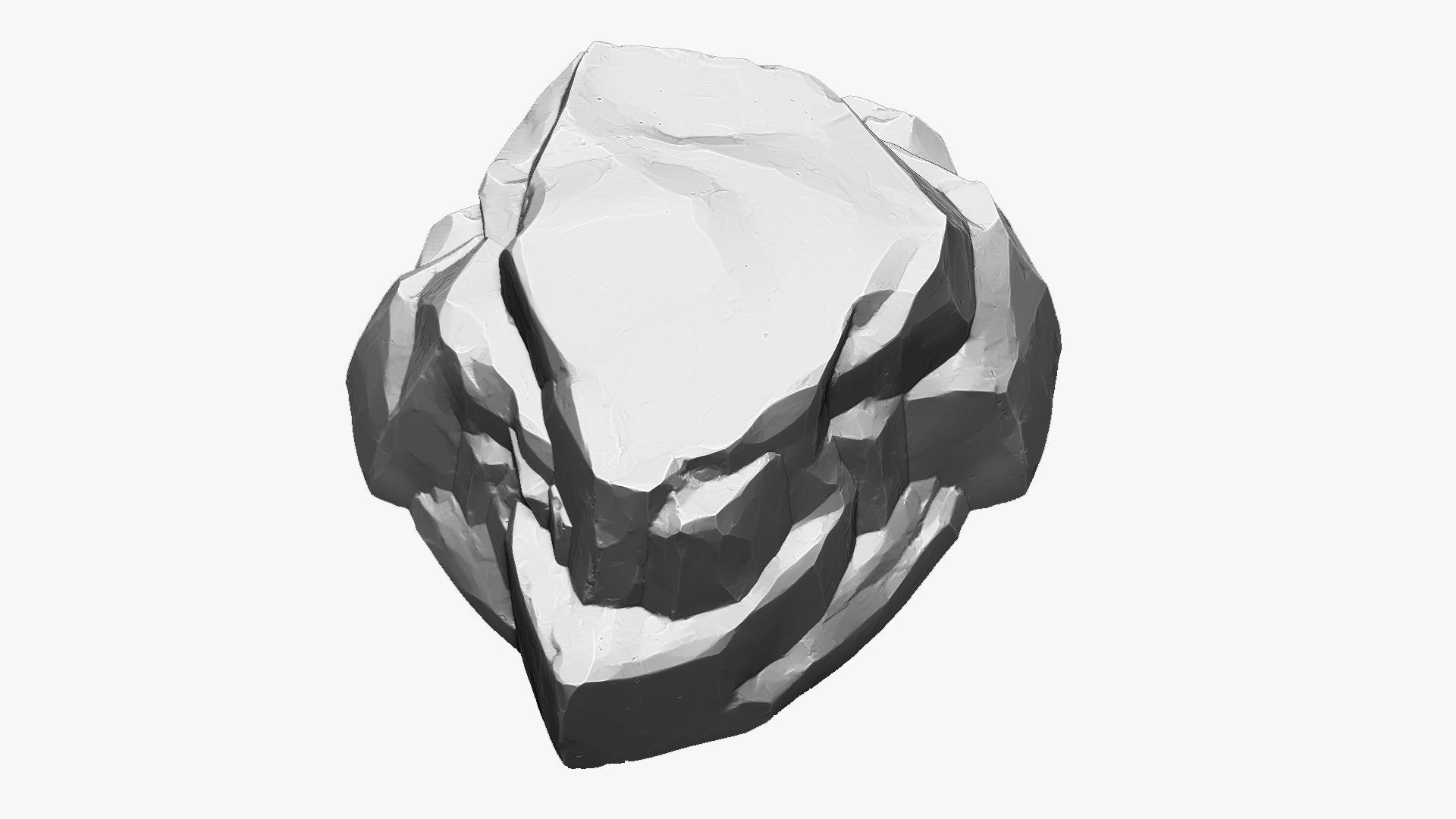 3D Mountain rock Zbrush sculpt 3D model_6