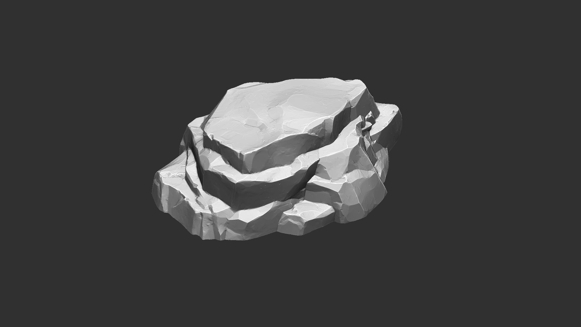 3D Mountain rock Zbrush sculpt 3D model_23