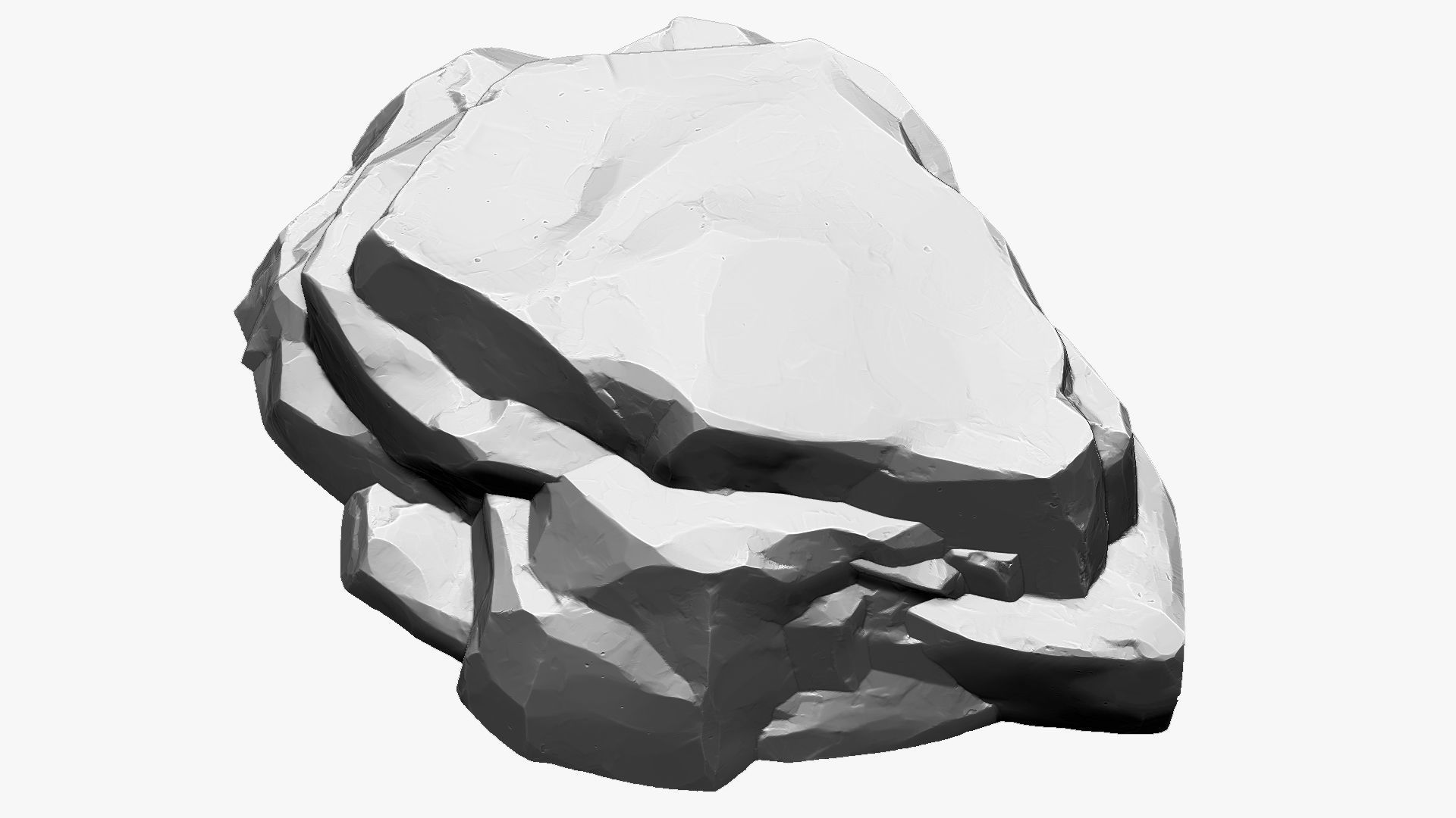 3D Mountain rock Zbrush sculpt 3D model_9