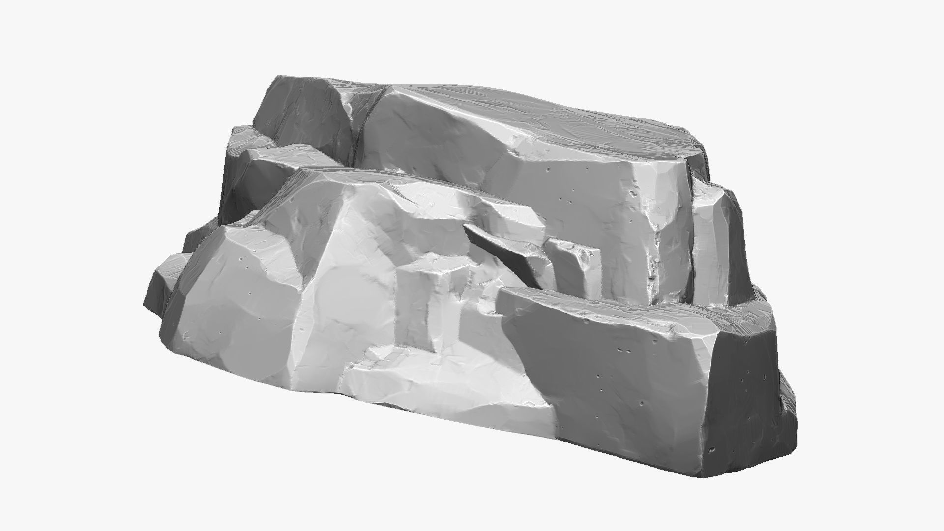 3D Mountain rock Zbrush sculpt 3D model_11