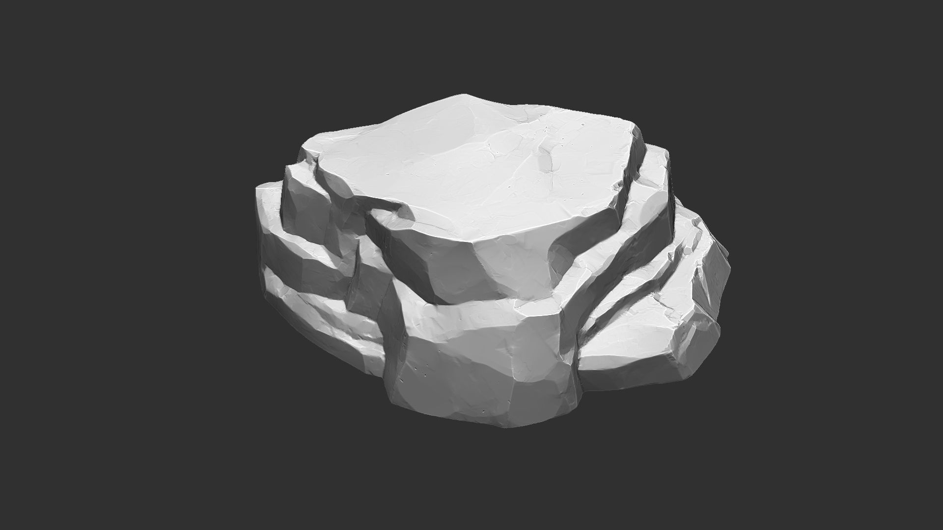3D Mountain rock Zbrush sculpt 3D model_22