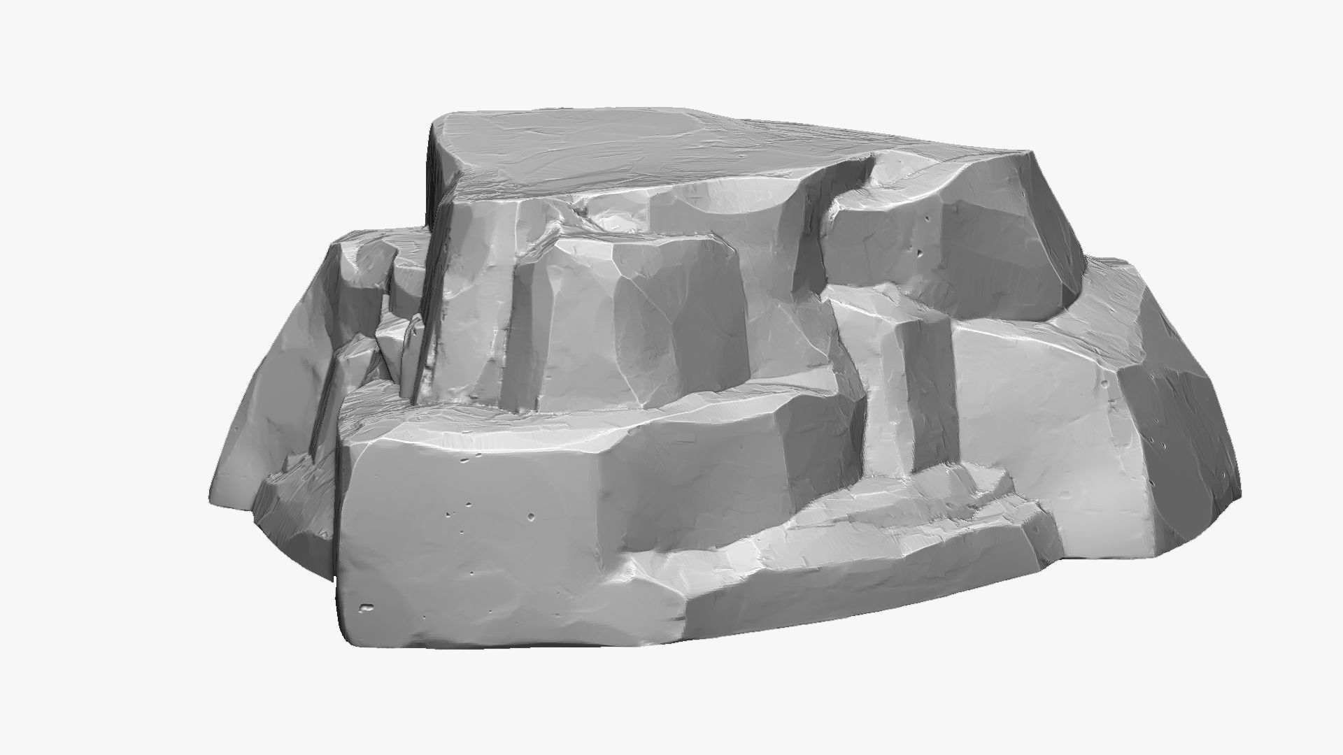 3D Mountain rock Zbrush sculpt 3D model_2