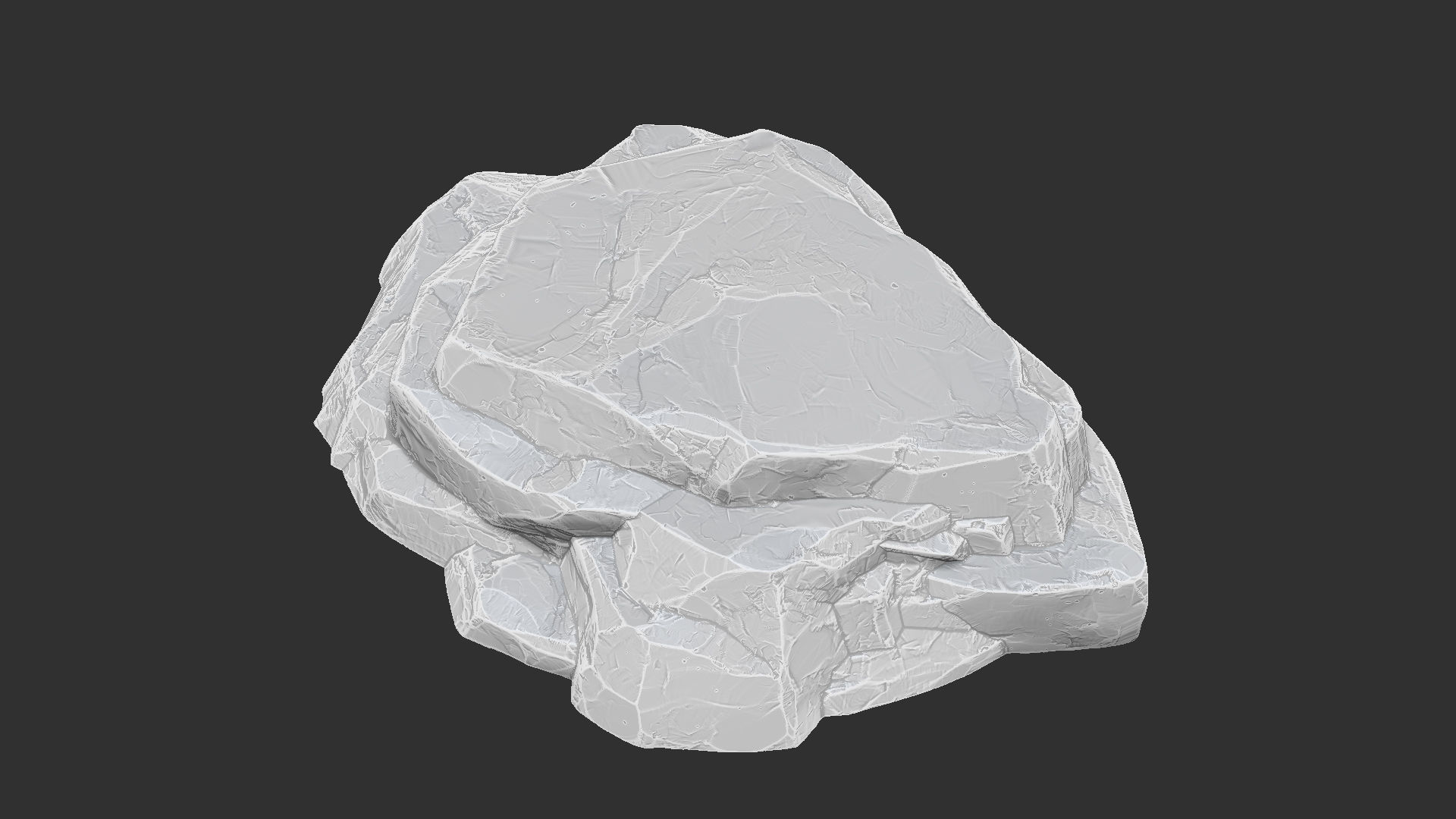 3D Mountain rock Zbrush sculpt 3D model_17