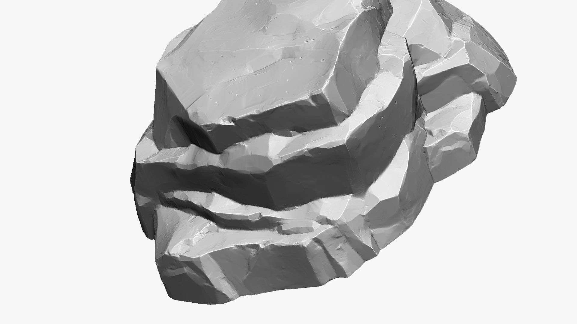3D Mountain rock Zbrush sculpt 3D model_13