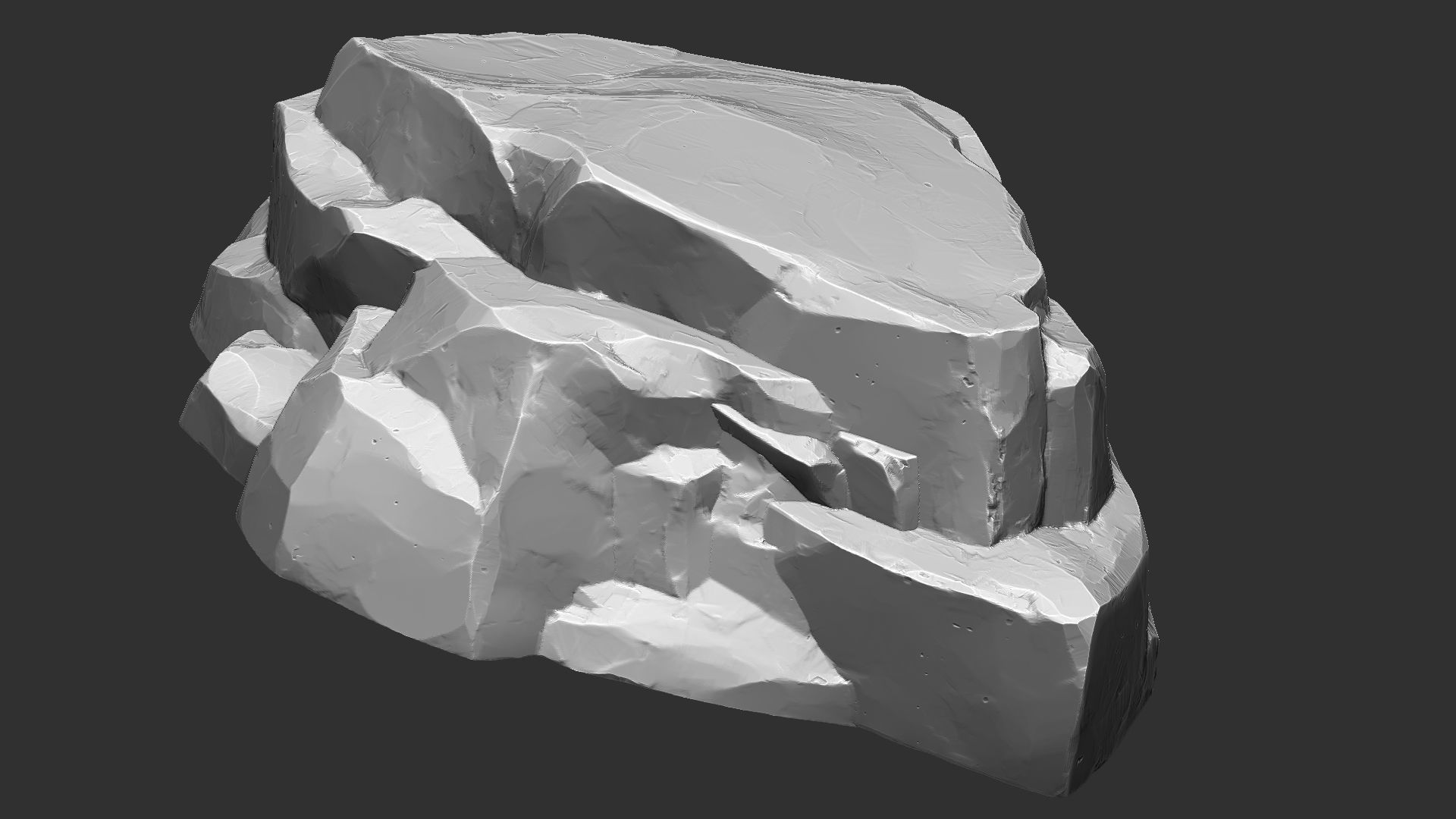 3D Mountain rock Zbrush sculpt 3D model_20