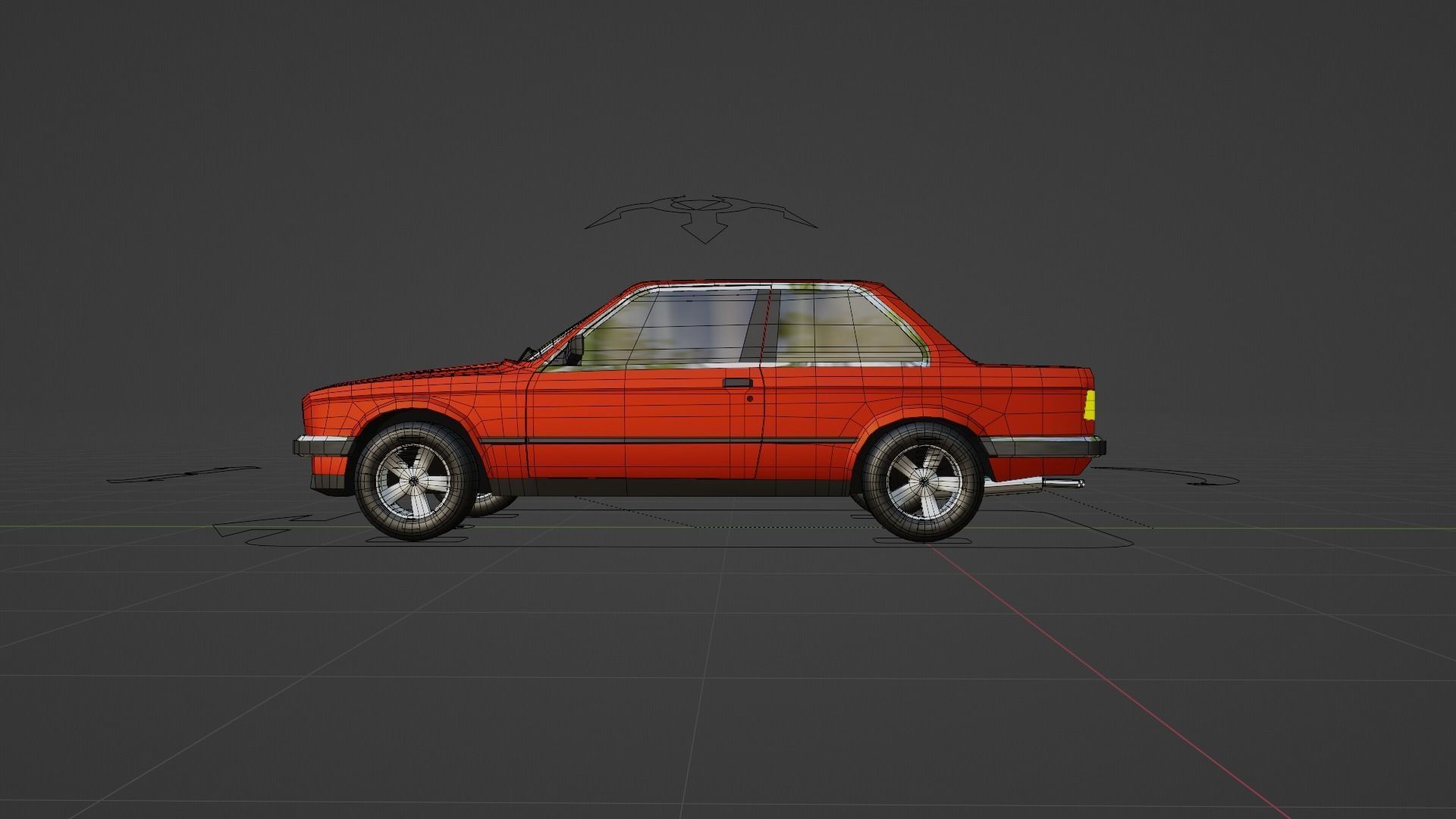 car bwm e 30 3D model_2
