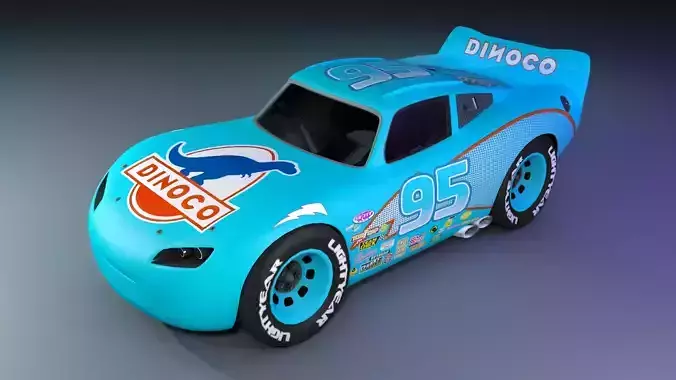 Dinoco Mcqueen 3D model